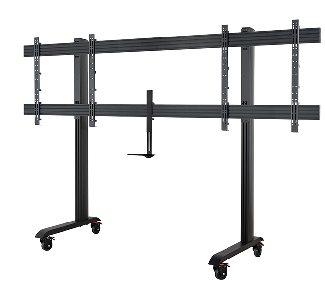 B-TECH  XXL Universal Dual Screen VC Trolley (VESA 1200 x 800)