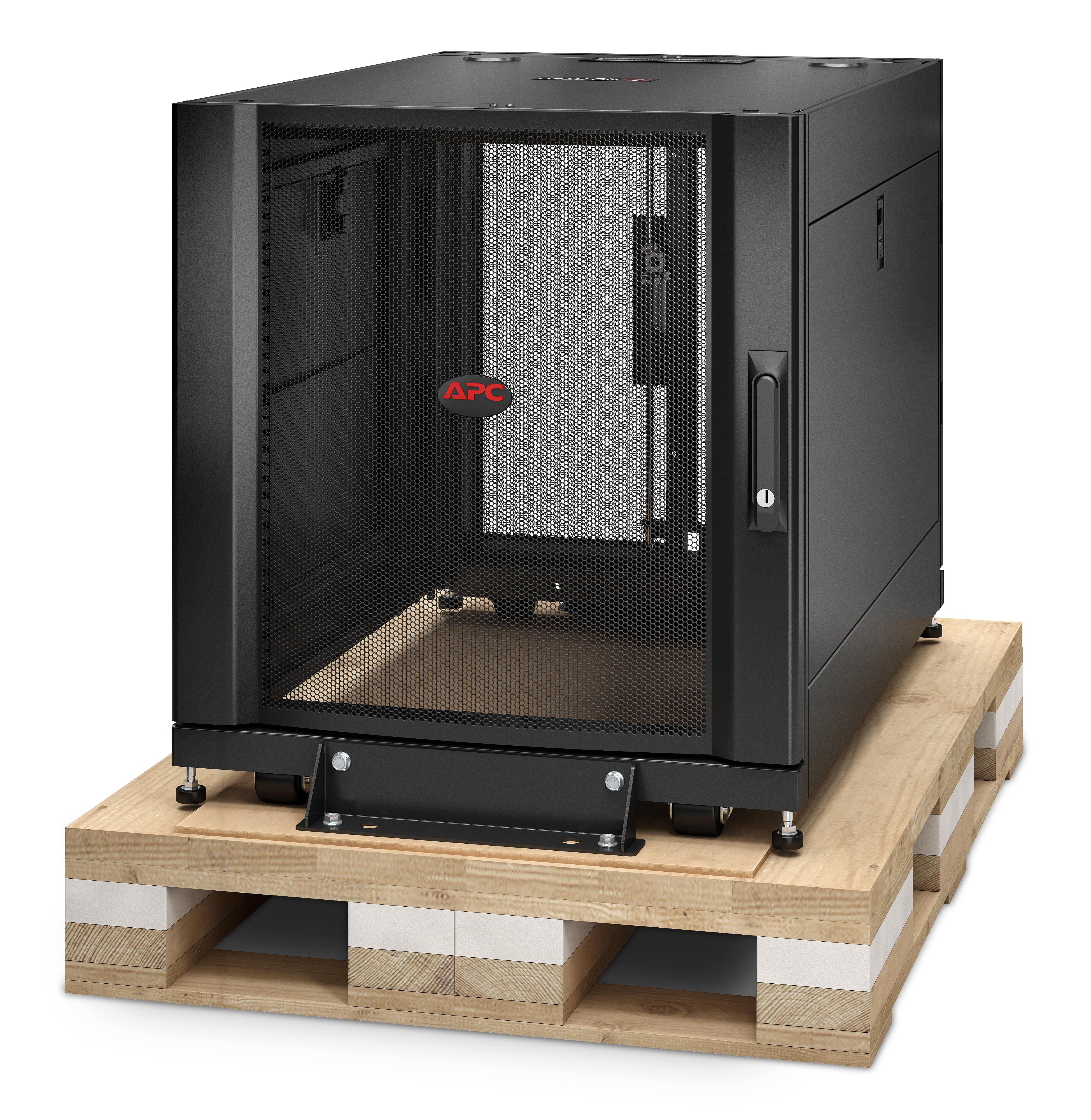 APC AR3003SP - NetShelter SX 12U Server Rack Enclosure 600mm x 900mm w/ Sides Black Shock Packaging