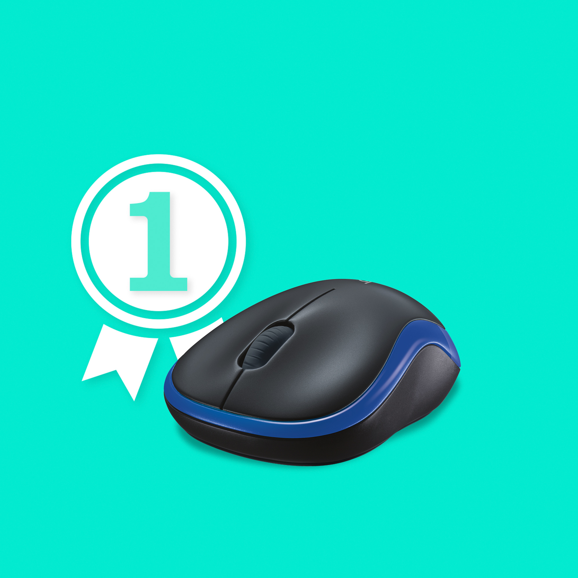 Logitech Maus M185 blau