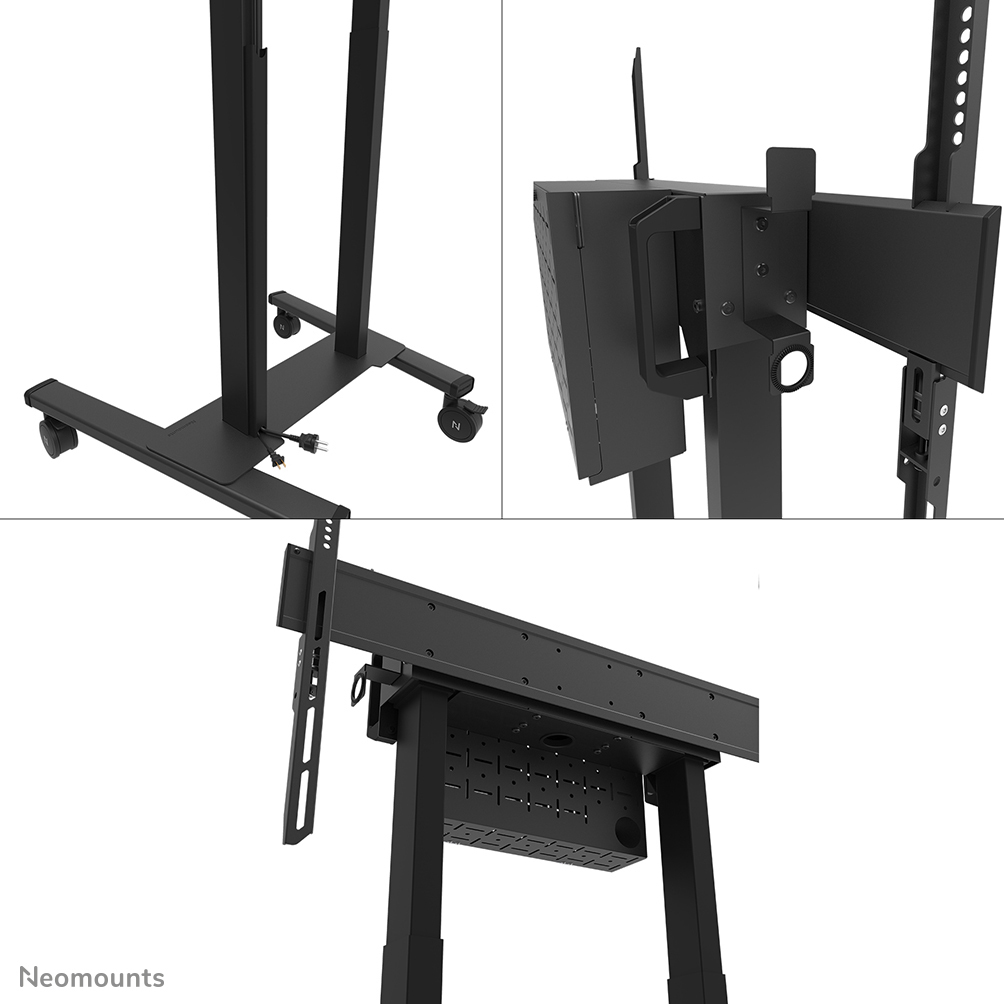 Neomounts motorisierter Bodenständer - 110 kg - 94 cm (37") - 2,54 m (100") - 100 x 100 mm - 800 x 600 mm - 115,2 - 180,2 mm