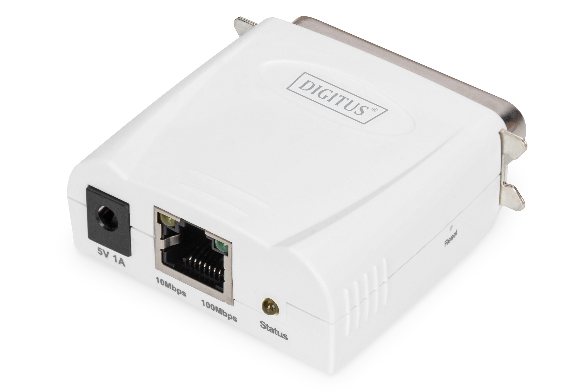 DIGITUS DN-13001-1 Fast Ethernet Print Server, Parallel