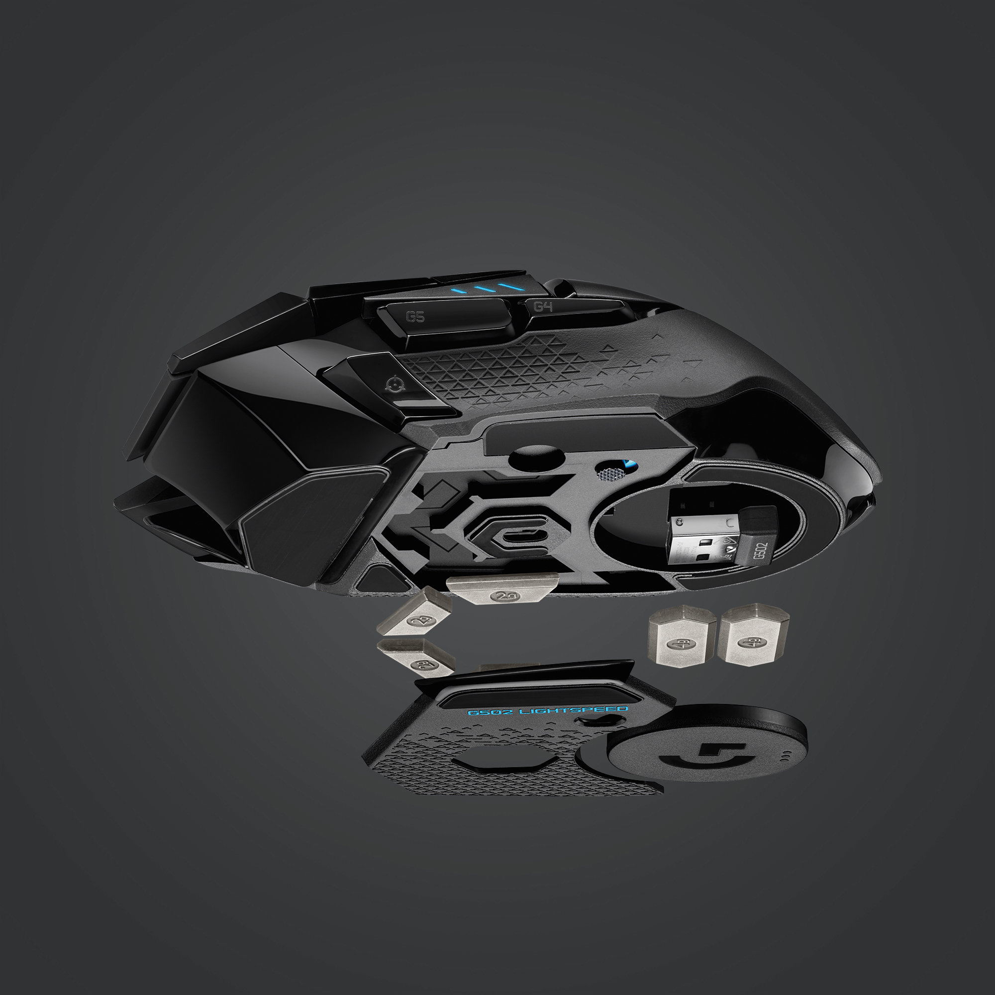Logitech Maus G502 Gaming Mouse  optisch - 11 Tasten - kabellos