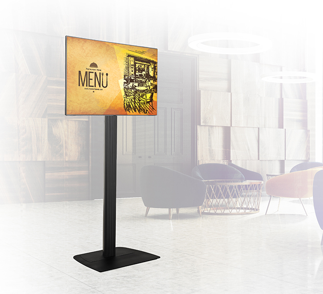 B-TECH Floor stand (VESA 600 x 400)   BT8582/BB  schwarz