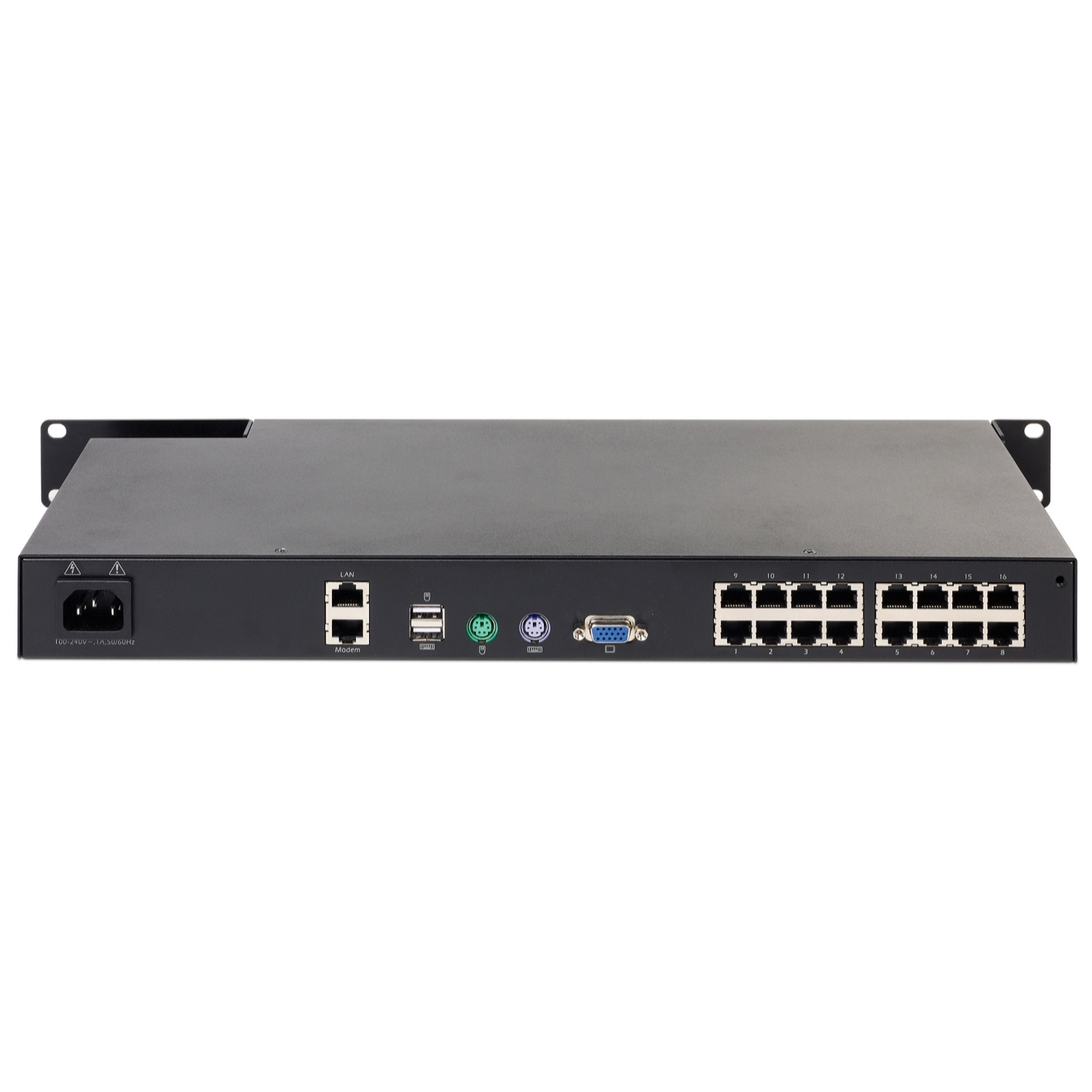APC KVM1116R - KVM 2G, Digital/IP, 1 Remote/1 Local User, 16 Ports mit Virtual Media - FIPS 140-2