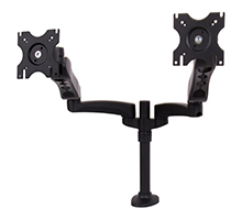 B-TECH Tischhalter mit zwei Gelenkarmen BT7384/B für zwei Displays*