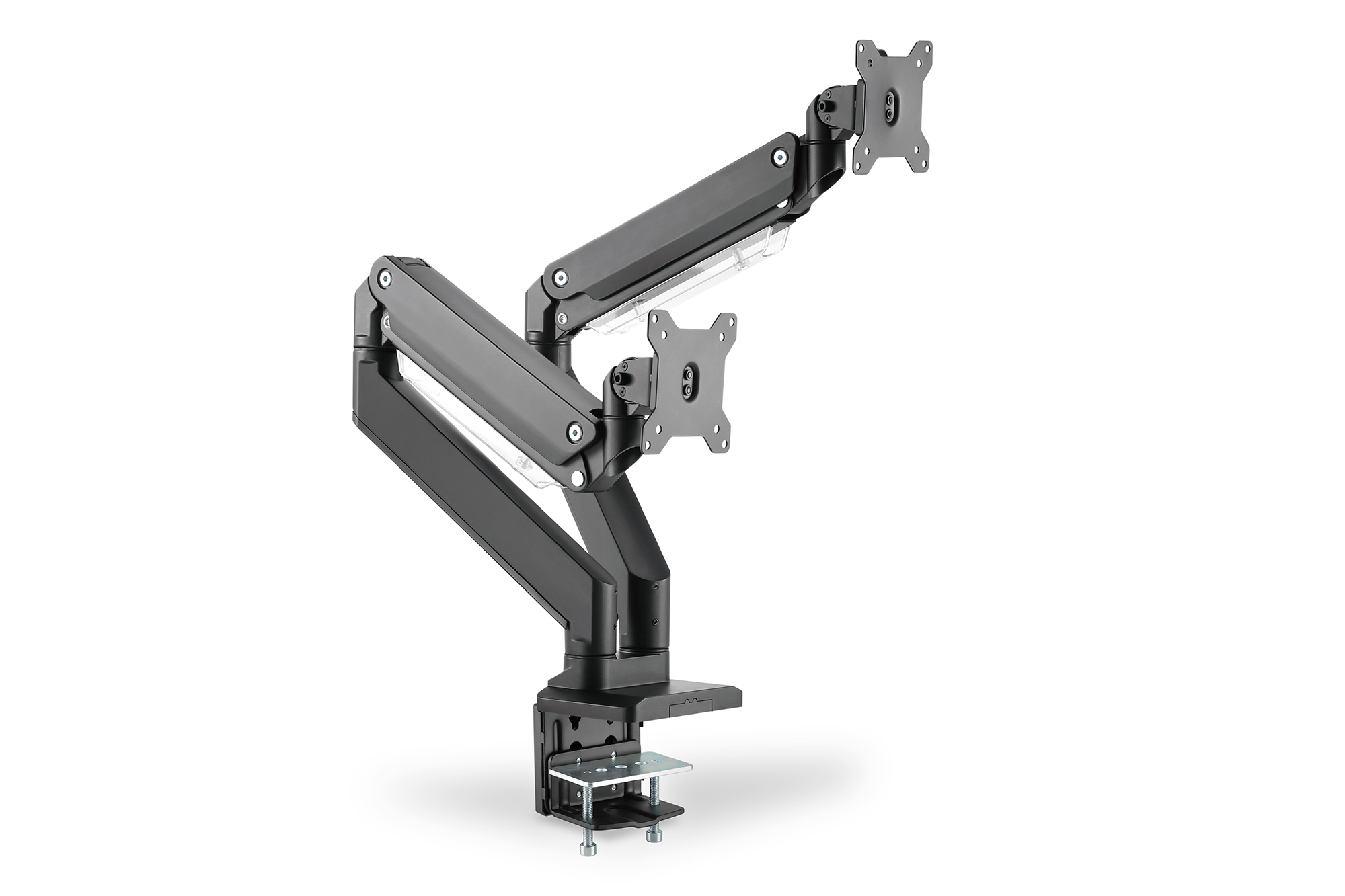 DIGITUS DA-90427 Universal Dual Monitorhalter mit Gasdruckfeder und Klemmbefestigung