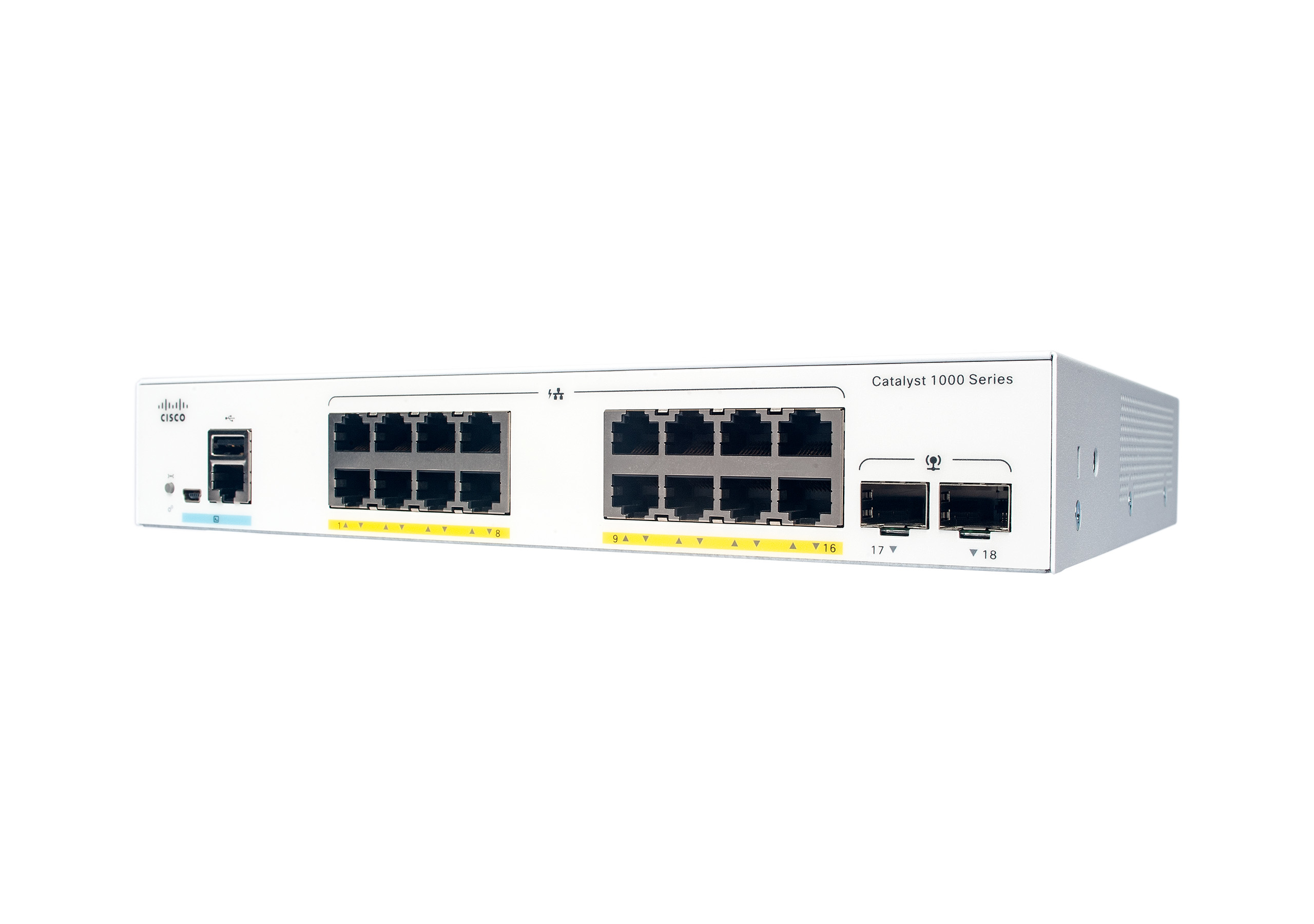 CISCO C1000-16T-2G-L Switch , 16x10/100/GB, 2xDualPorts, L2