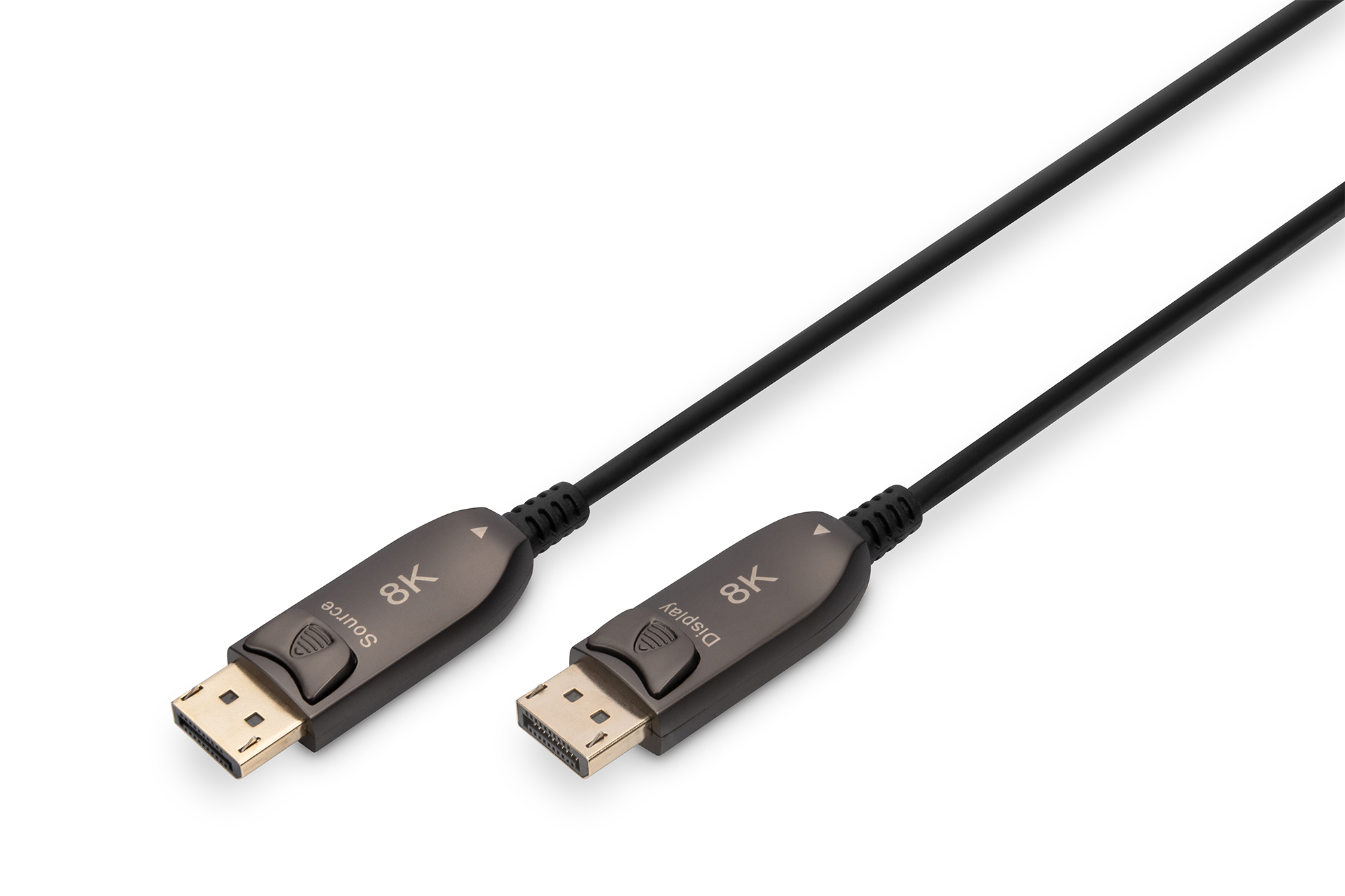 DIGITUS AK-340107-100-S DisplayPort™ AOC Hybrid Glasfaserkabel, UHD 8K, 10 m