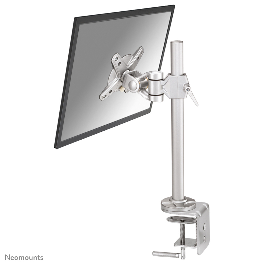 Neomounts Monitor-Tischhalterung - Klemme - 12 kg - 25,4 cm (10 Zoll) - 76,2 cm (30 Zoll) - 100 x 100 mm - Silber