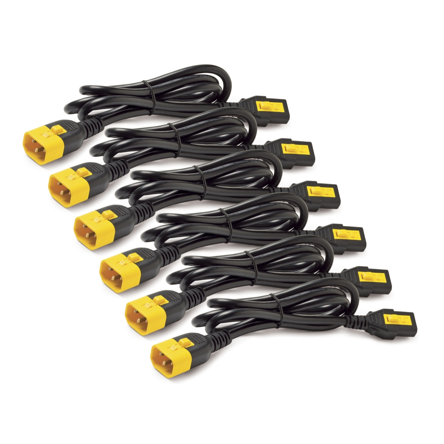 APC AP8702S-WWX590 - Power Cord Kit (6 ea), Locking, C13 TO C14, 0.6m, Blue
