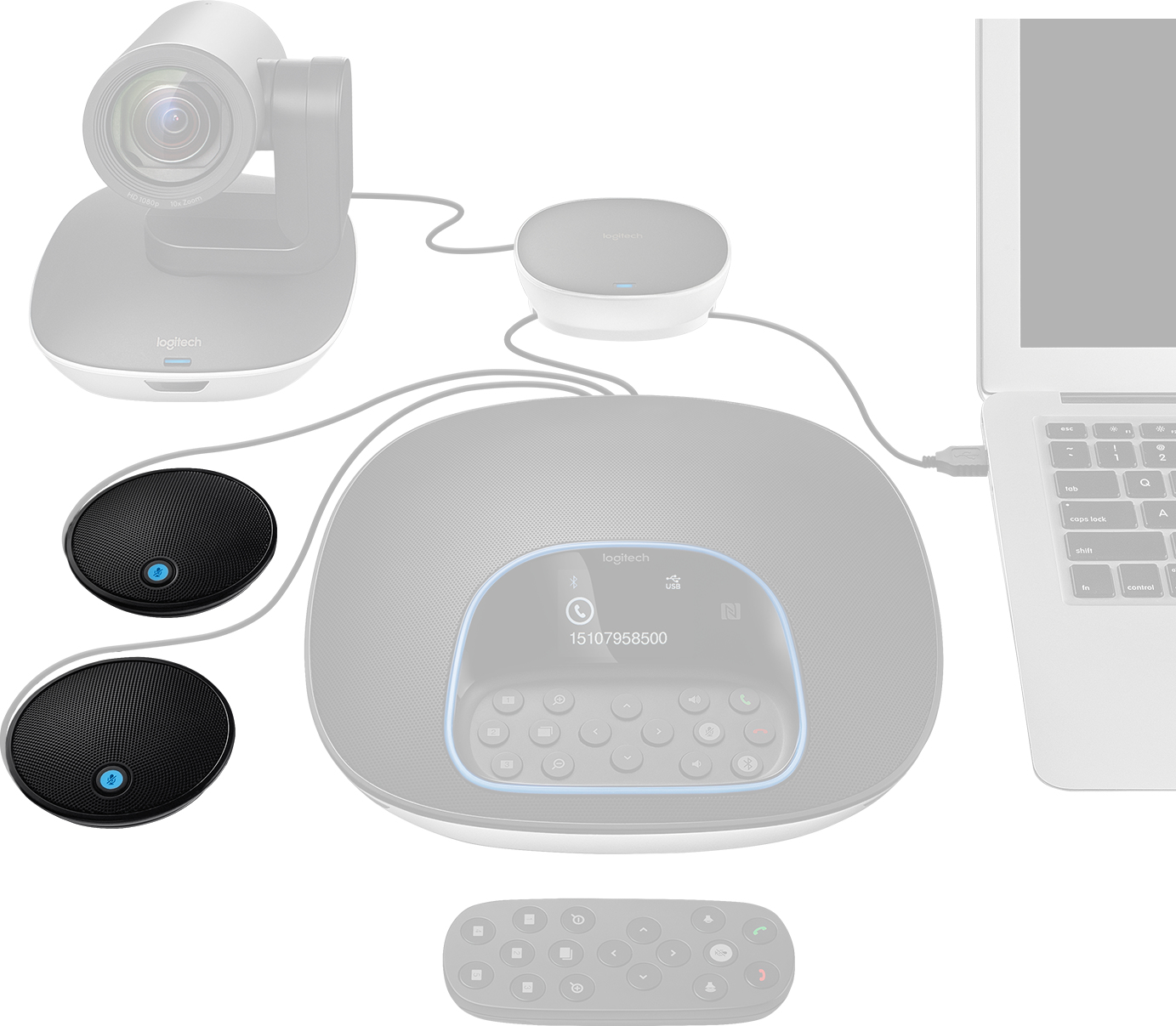 Logitech Kamera GROUP Expansion Mikrofon