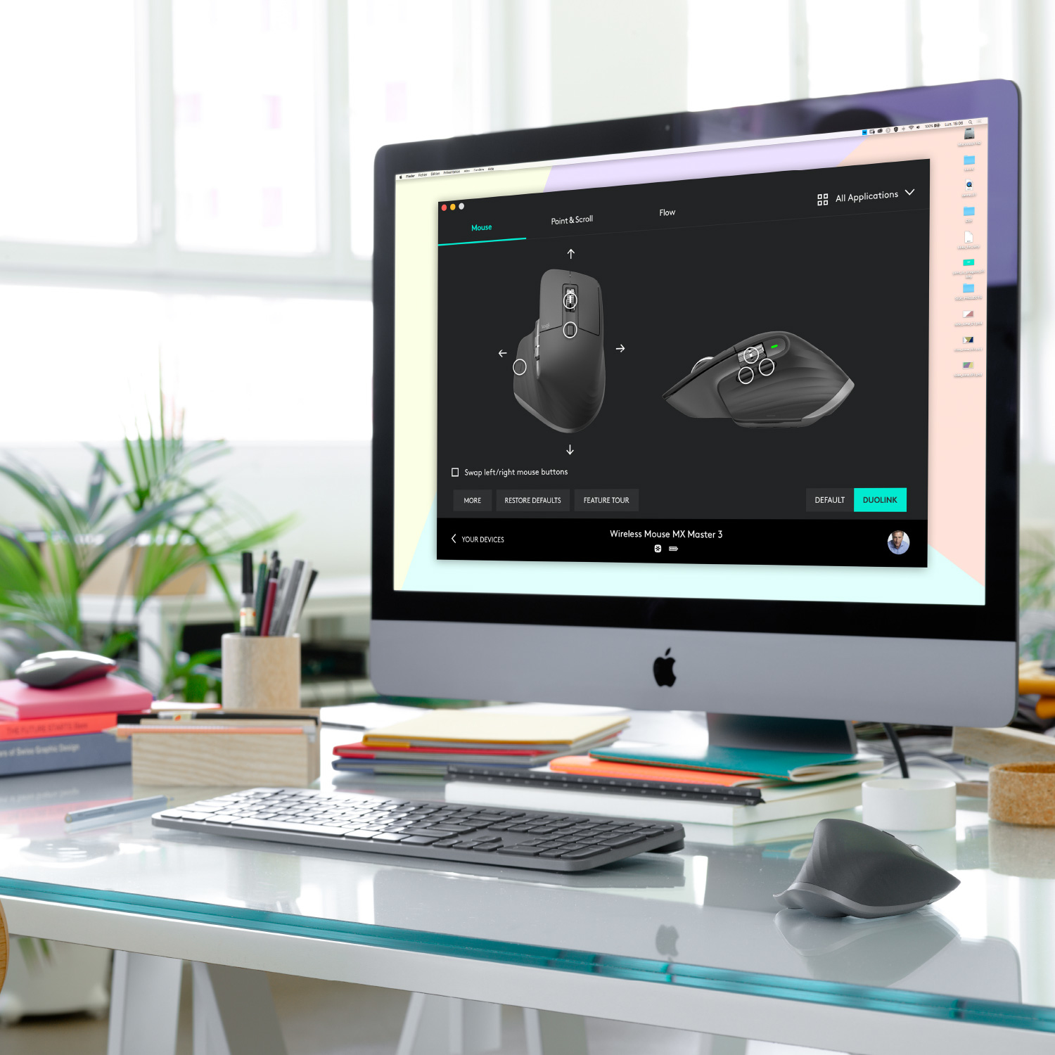 Logitech Maus MX Master 3, Graphite