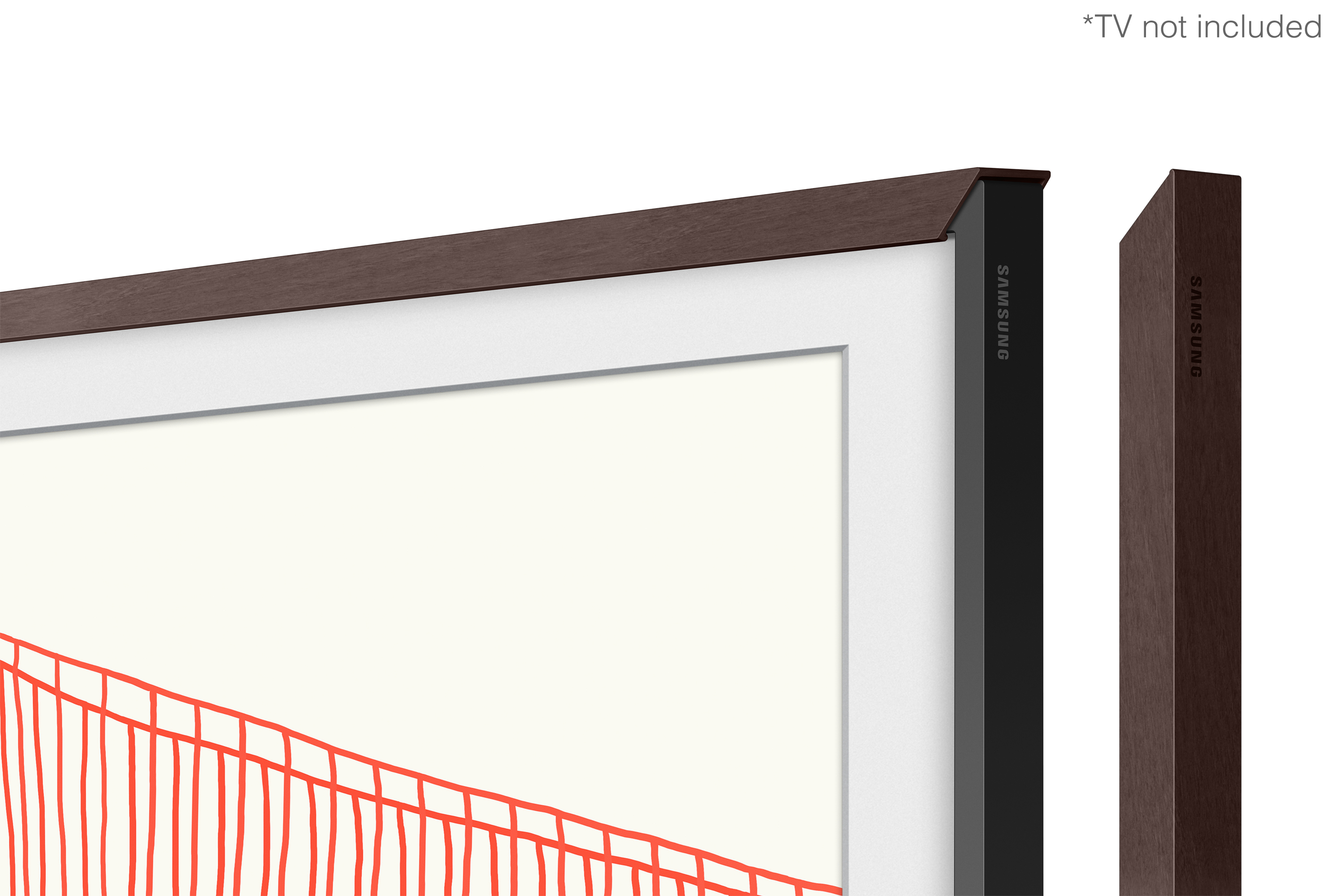 Samsung TV Z Wechselrahmen Braun für 65" Frame-TV