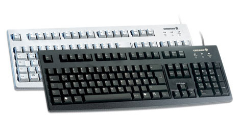 Cherry Tastatur (G83-6105) Kyrillisch, schwarz