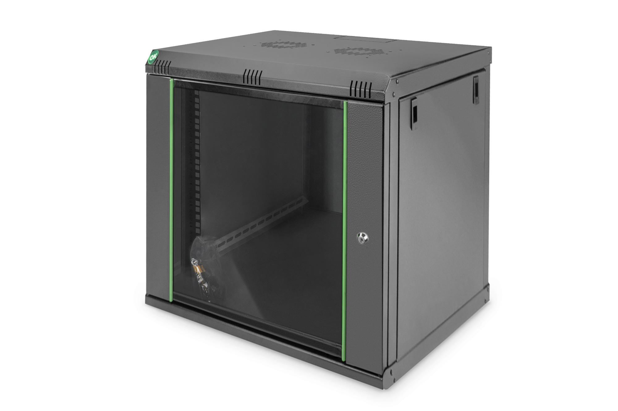 DIGITUS DN-19 12-U-EC-SW Wandgehäuse Dynamic Basic Serie - 600x450 mm (BxT)