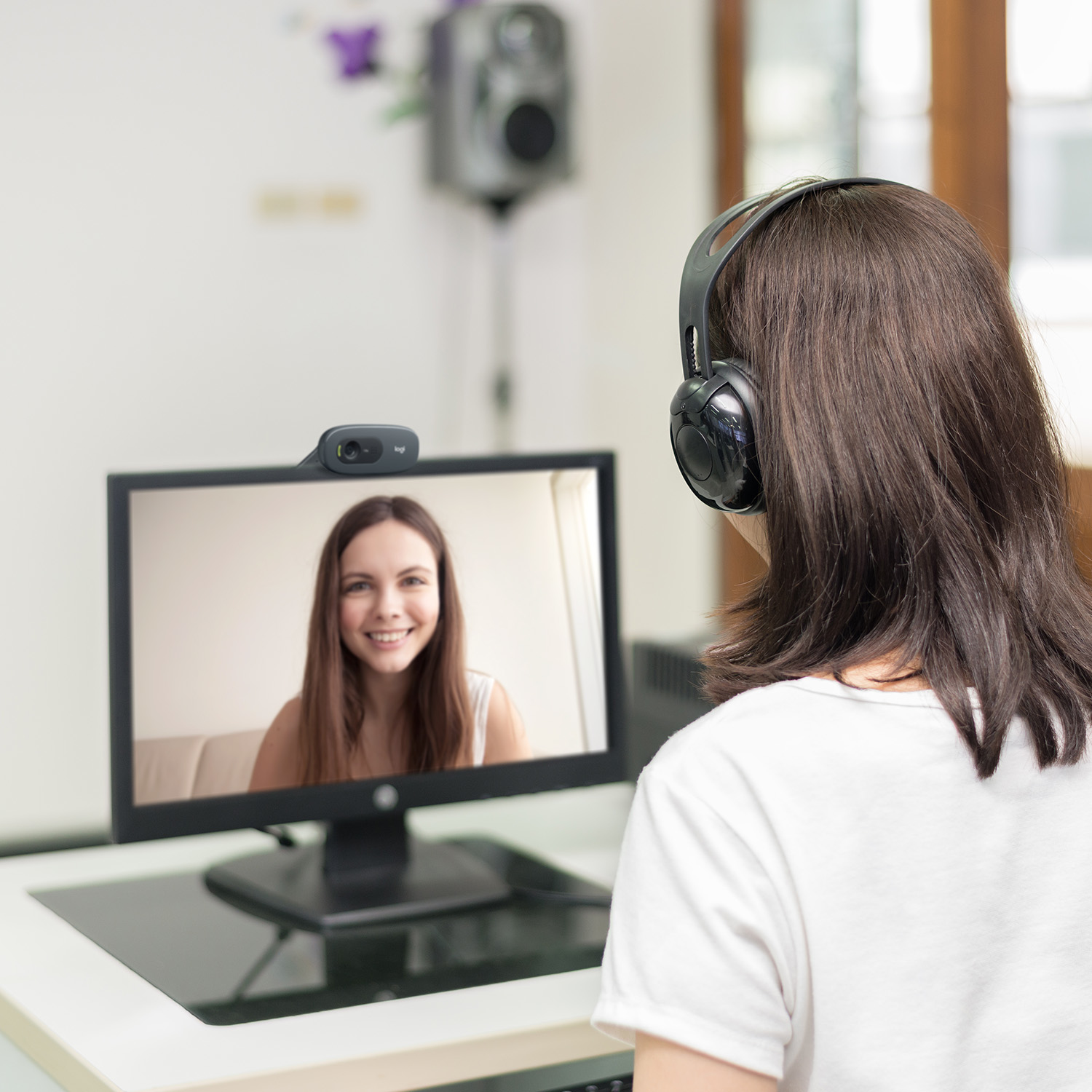 Logitech Kamera C270 HD Webcam, schwarz