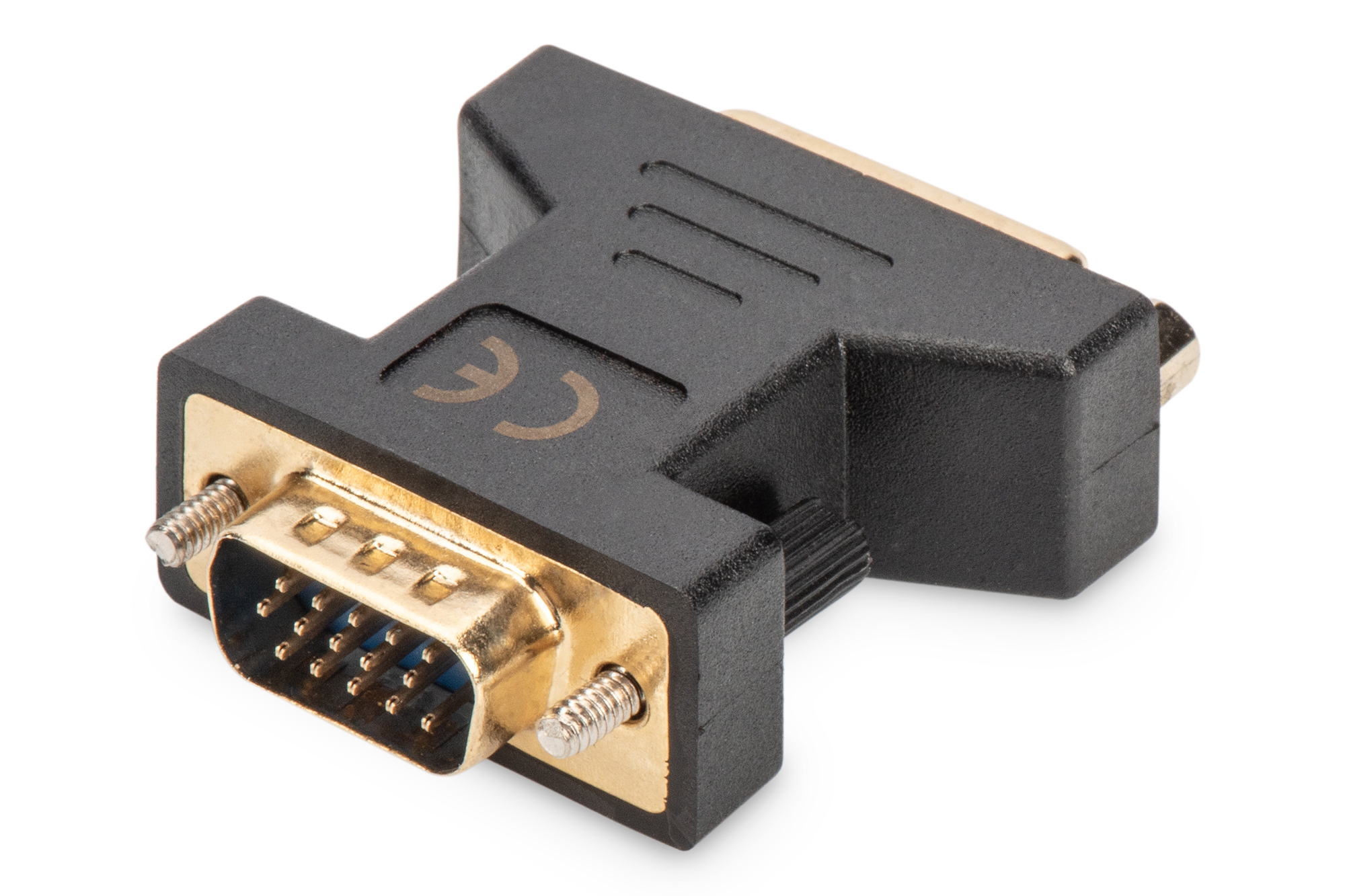 DIGITUS AK-320505-000-S DVI Adapter, DVI(24+5) - HD15 Bu/St