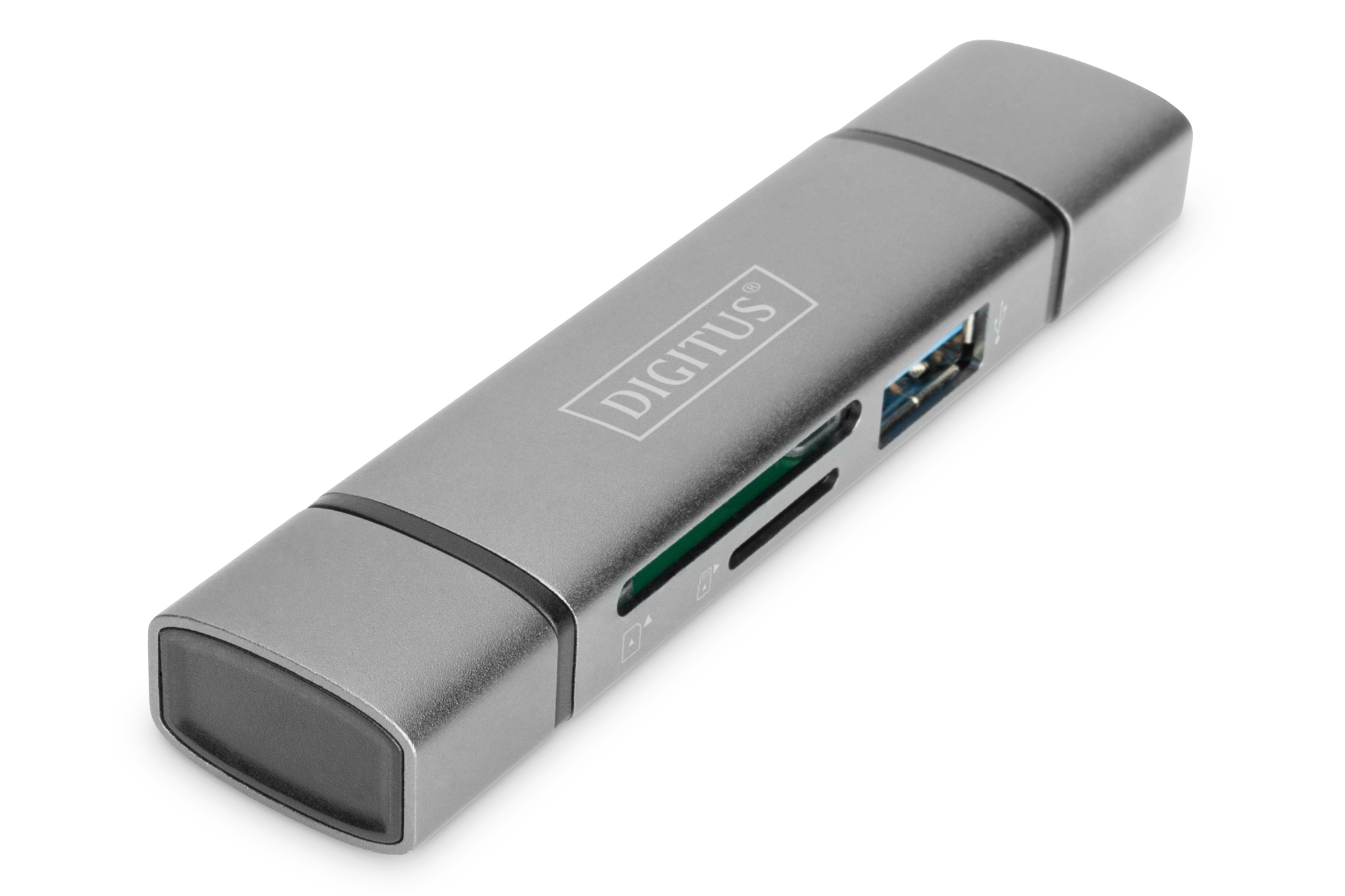 DIGITUS DA-70886 Dual Card Reader Hub USB-C™ / USB 3.0, OTG
