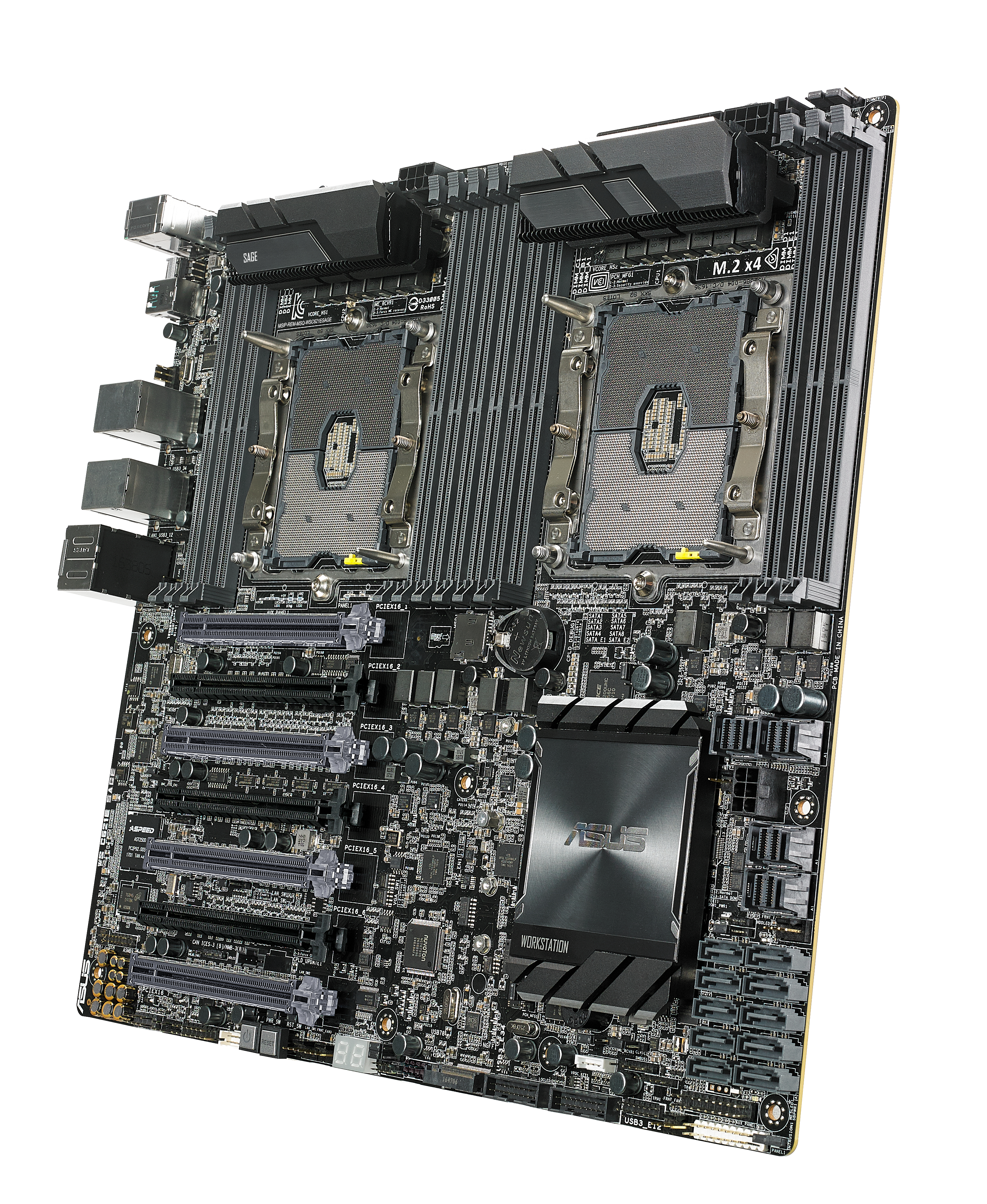 MB ASUS Workstation LGA3647 WS C621E SAGE C621 Chipsatz | 2 x Intel Xeon Scalable