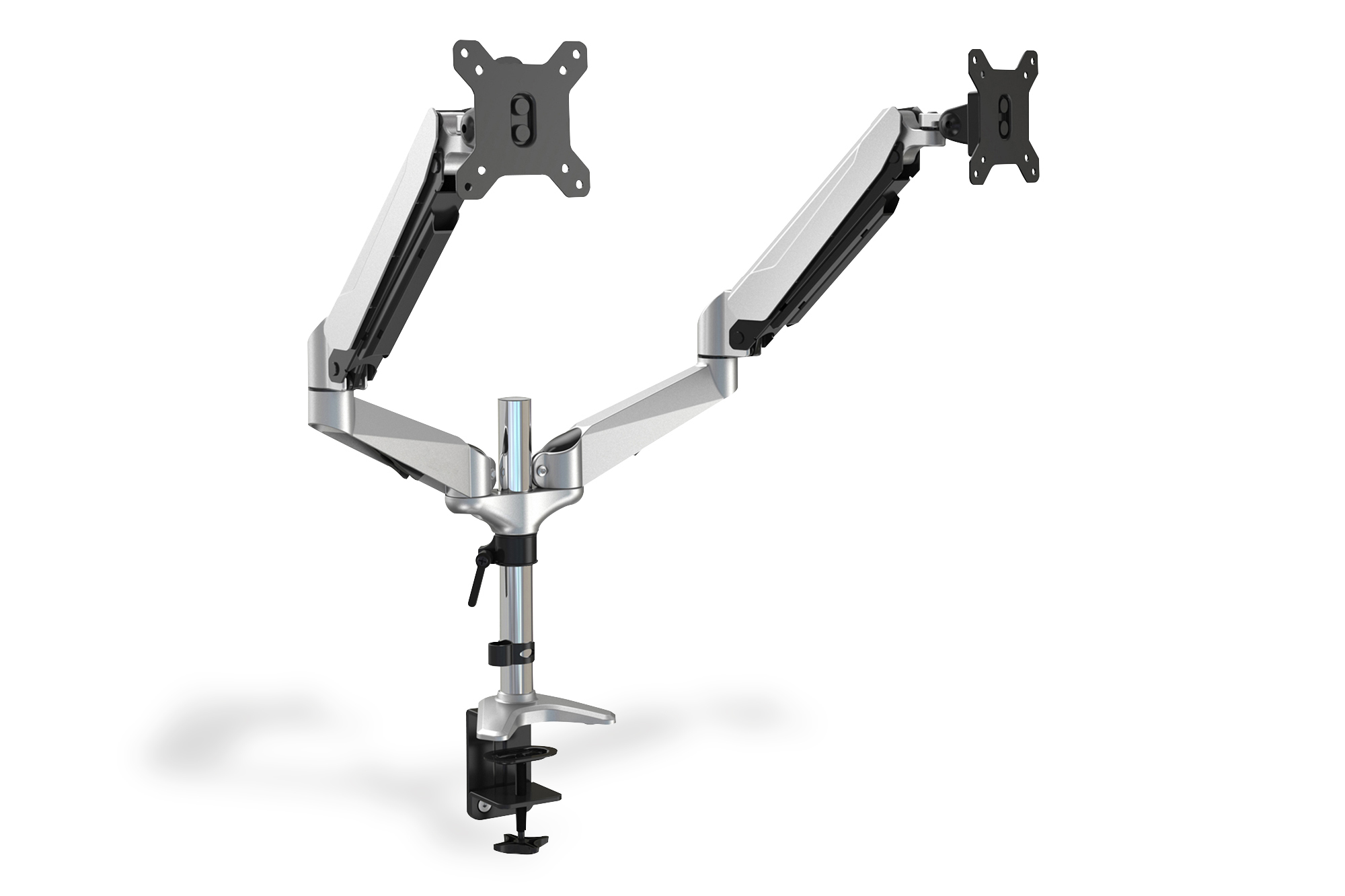 DIGITUS DA-90353 Universal Dual Monitorhalter mit Gasdruckfeder und Klemmbefestigung