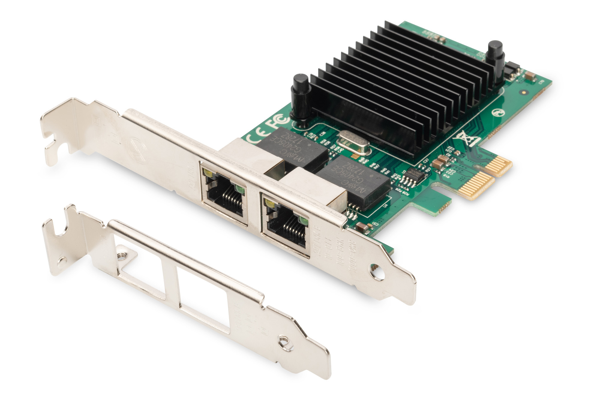DIGITUS DN-10132 Netzwerkkarte Dual Gigabit Ethernet PCI Express Karte, 2-Port
