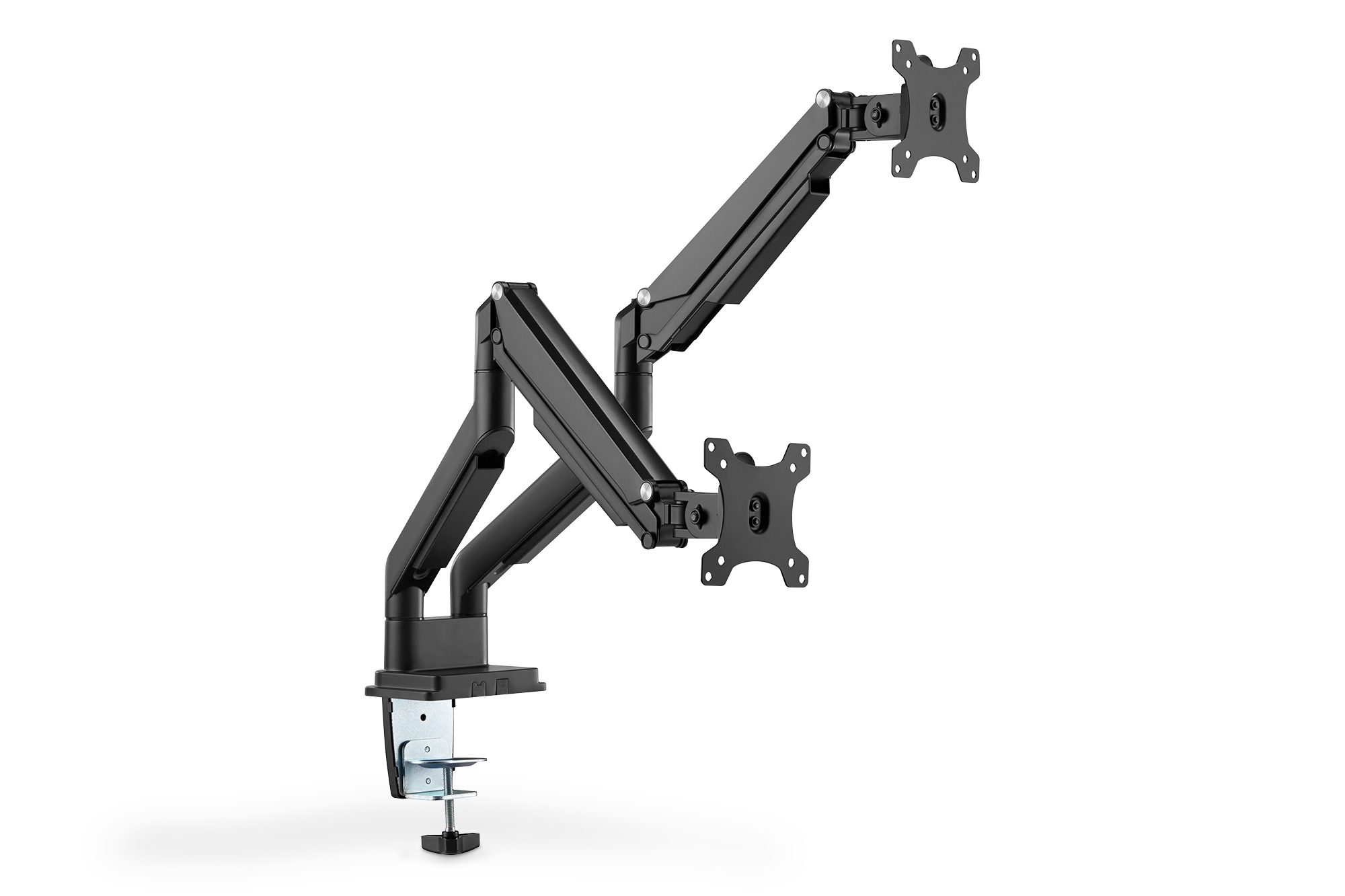 DIGITUS DA-90395 Universal Dual Monitorhalter mit Gasdruckfeder und Klemmbefestigung