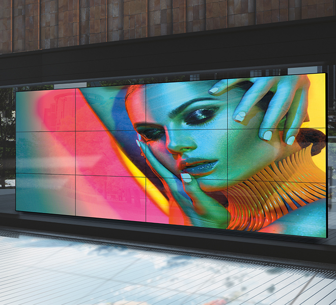 B-TECH Videowall Wandhalter mit Feinjust. ultra slim BT8312/B V2