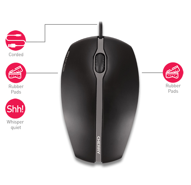 Cherry Maus Gentix Silent (JM-0310-2) schwarz