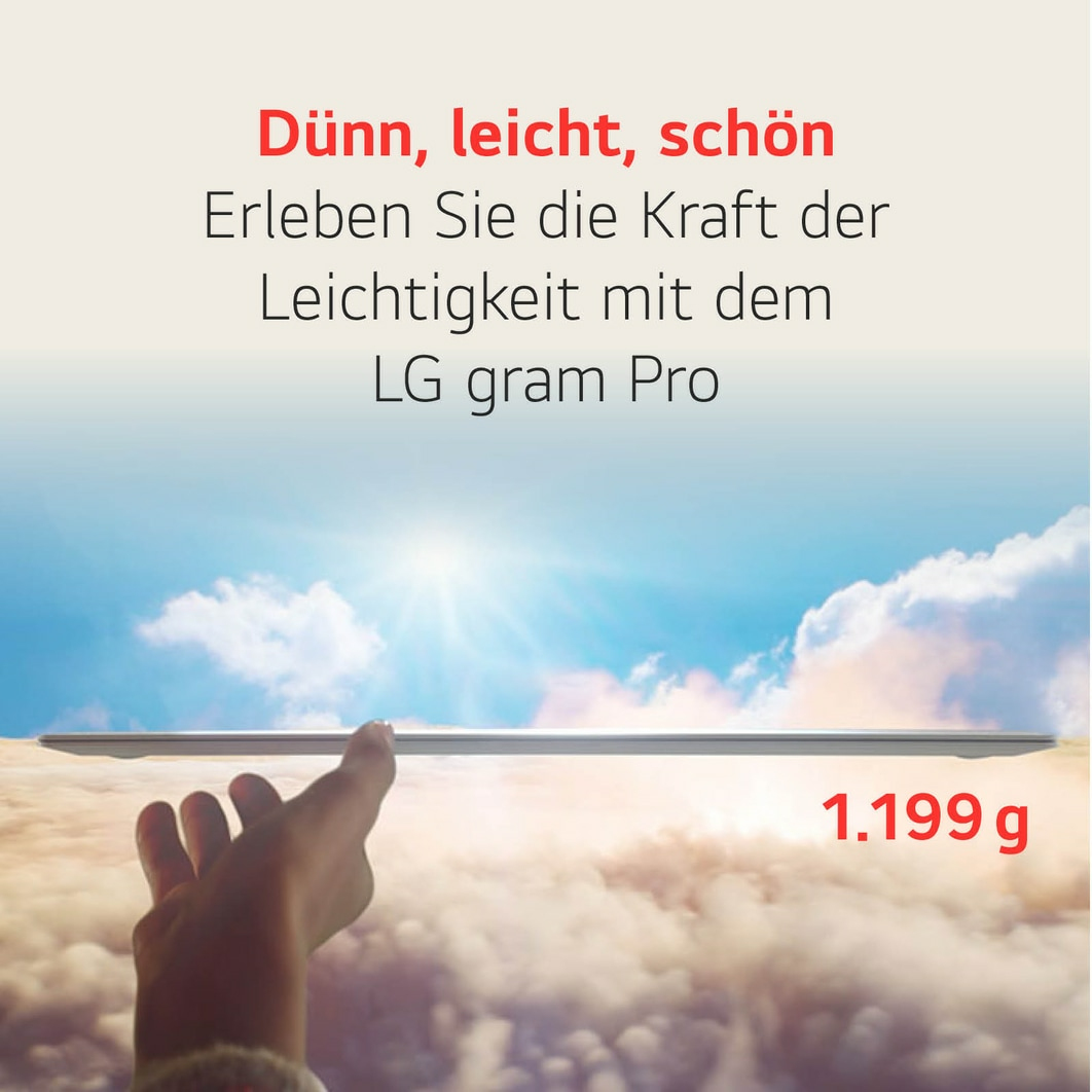 LG Gram 16Z90S-G, i7 CPU, 16" Display, 32GB RAM, 2TB SSD, Wind.11 Home