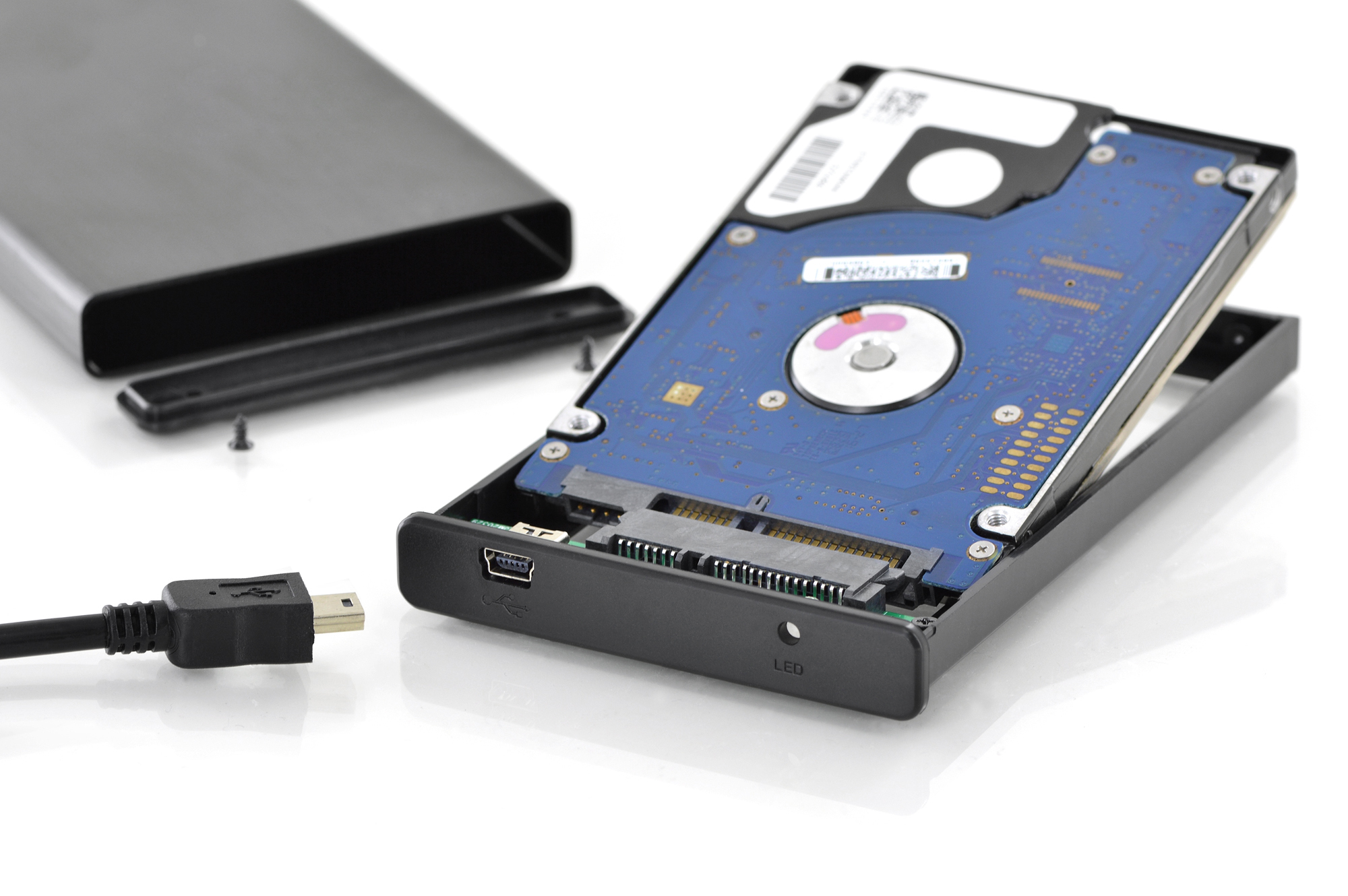 DIGITUS DA-71104 Gehäuse Externes SSD/HDD-Festplattengehäuse SATA I-II - USB 2.0