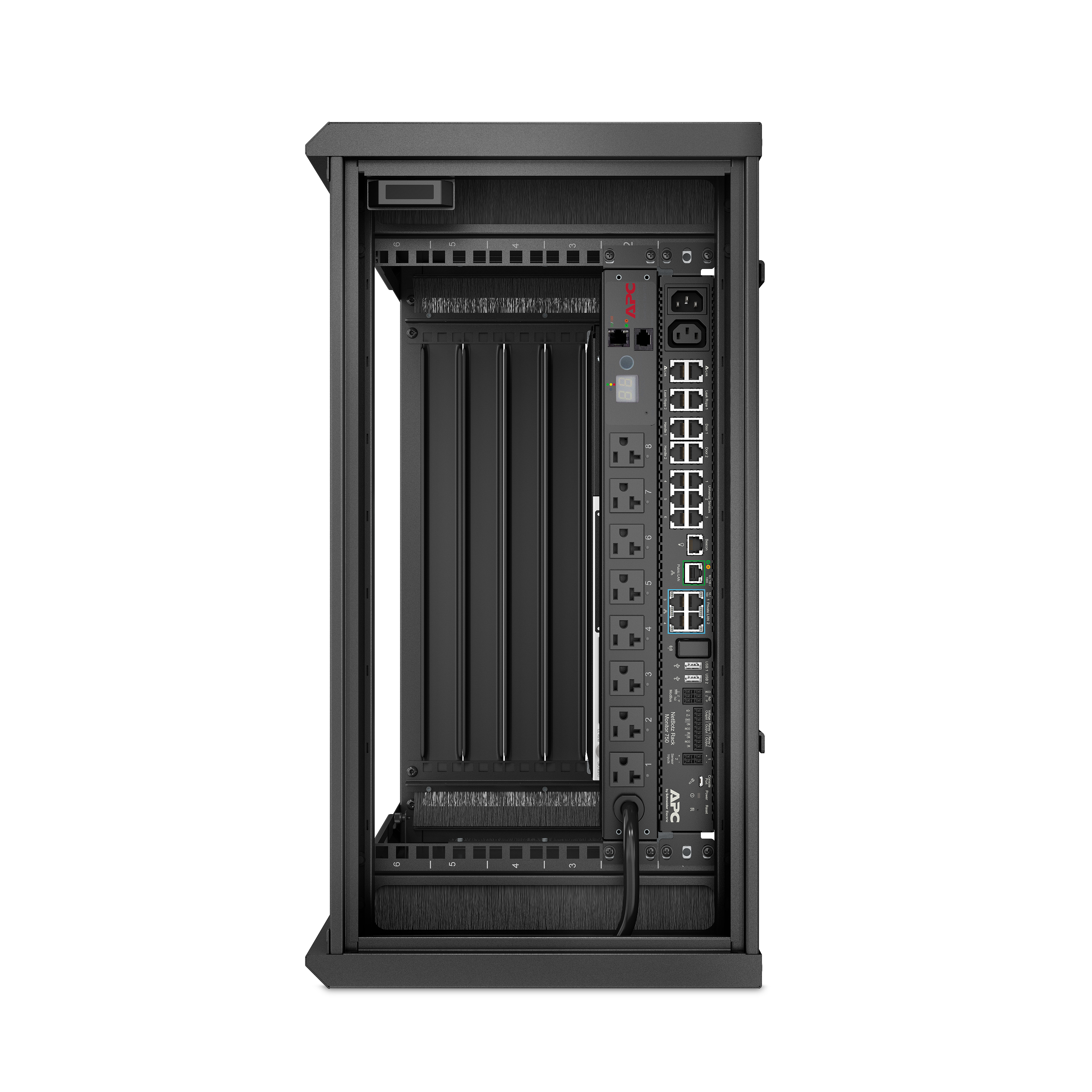 APC AR106VI - NetShelter WX 6U Low-Profile Wallmount Enclosure 230V Fans
