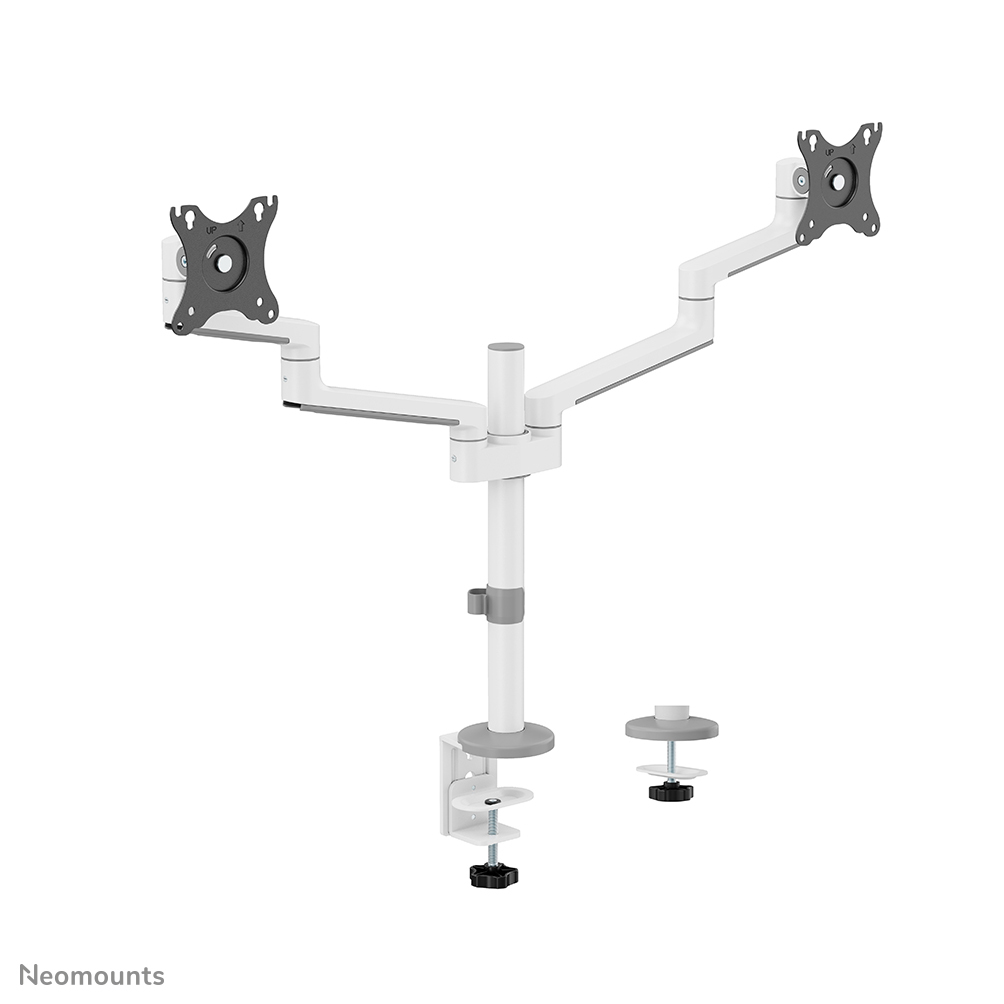 Neomounts Monitor-Tischhalterung - Klemme /Bolzen - 43,2 cm (17") - 68,6 cm (27") - 100 x 100 mm - Höhenverstellung - Weiß