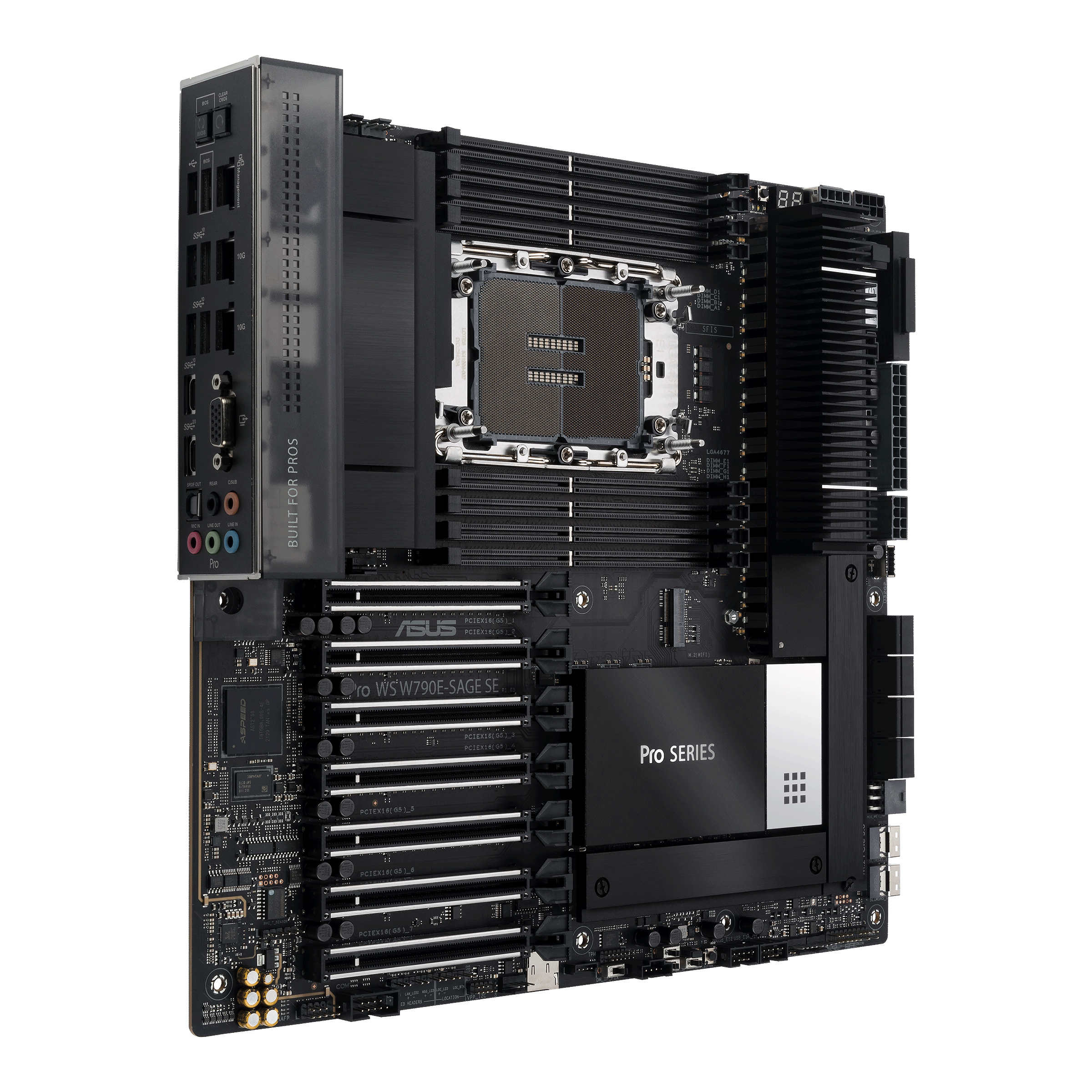 MB ASUS Workstation LGA4677 Pro WS W790E-SAGE SE  2x 10GB W790 Chipsatz | 1 x Intel Xeon W3400/2400 (SSI/EEB) ++