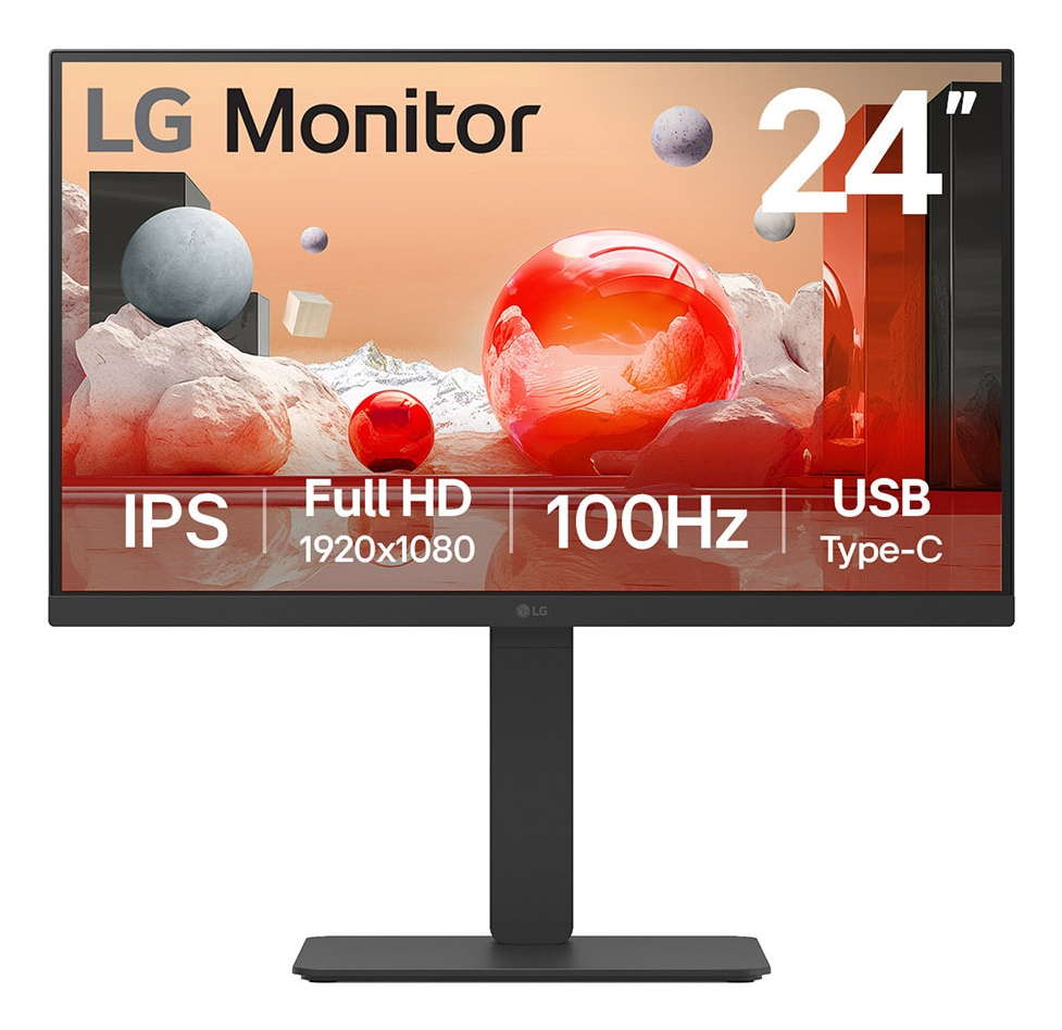 LG Monitor  24" 24BA750-B Full HD HDMI DP DaisyChain IPS Black 16:9