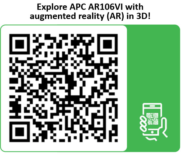 APC AR106VI - NetShelter WX 6U Low-Profile Wallmount Enclosure 230V Fans