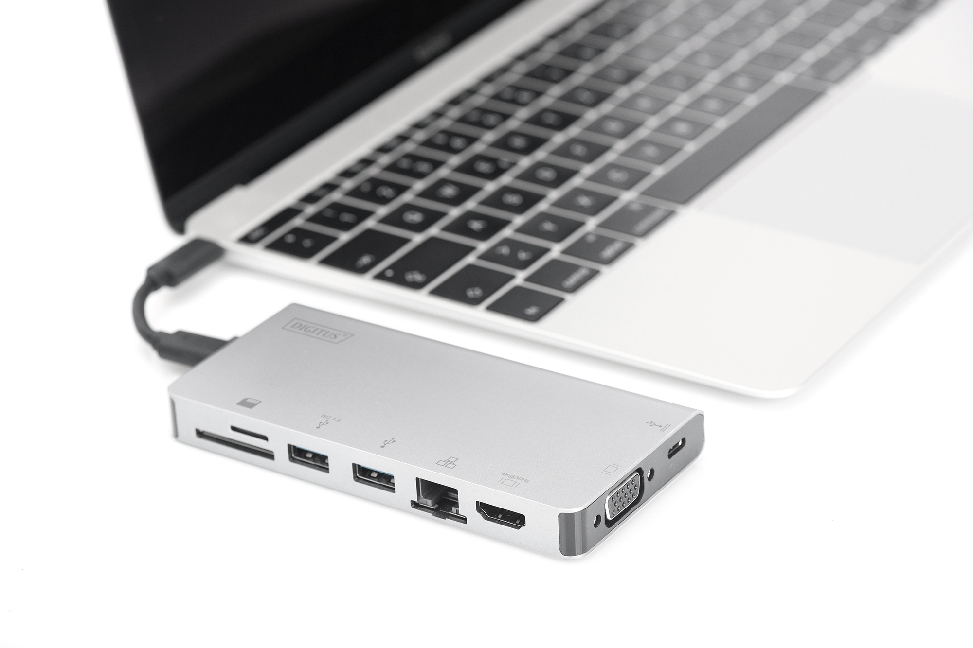 DIGITUS DA-70866 Docking Station USB Type-C Multiport Travel Dock, 8-Port