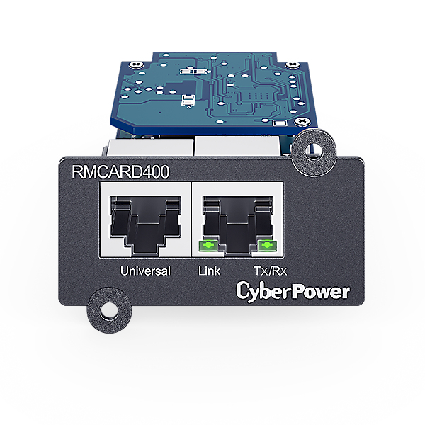 CYBERPOWER RMCARD400  -Netzwerkkarte, SNMP, Gigabit, embedded, komp. mit Envirosensor (Optional), für OR, PR, OL, OLS Modelle