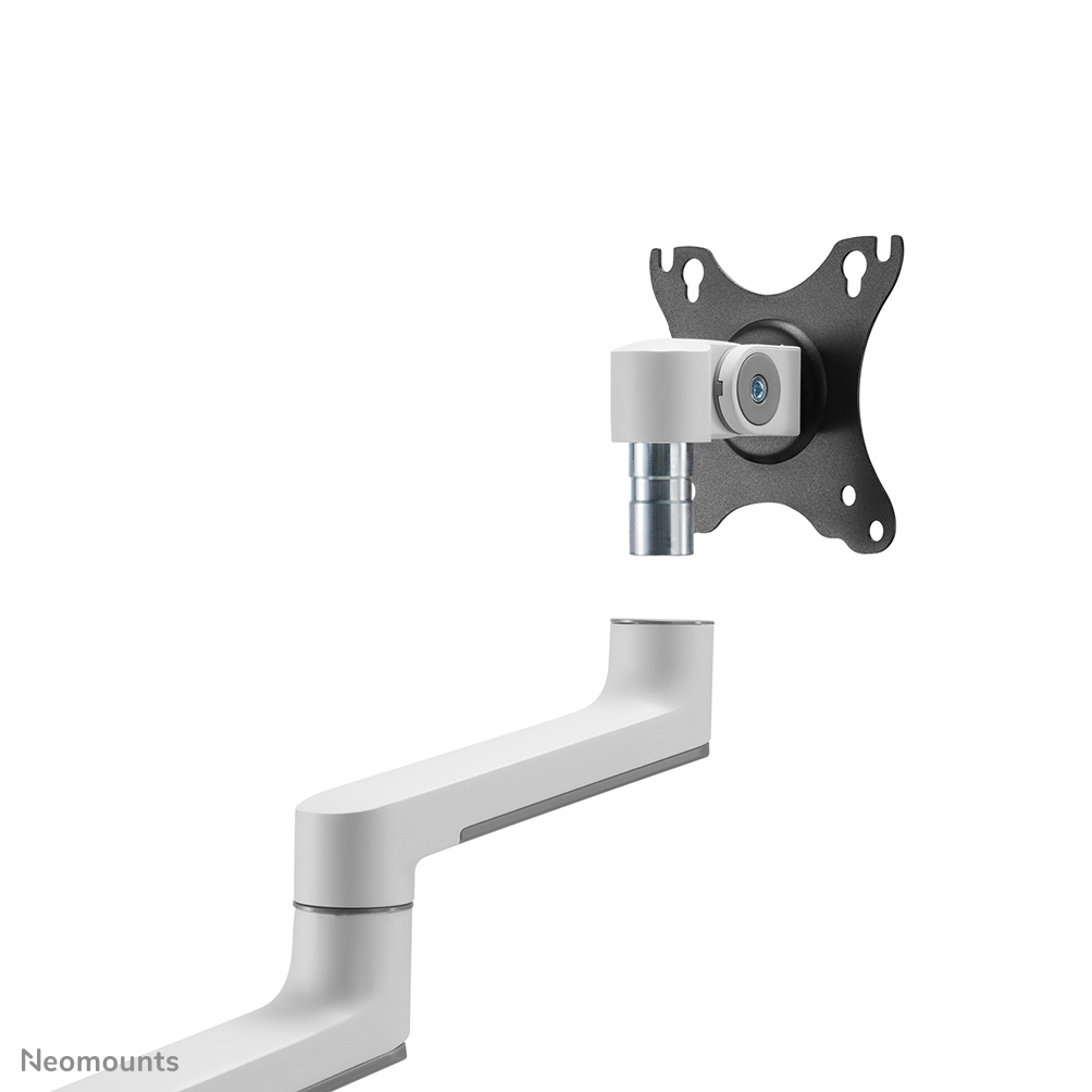 Neomounts Monitor-Tischhalterung - Klemme /Bolzen - 43,2 cm (17") - 68,6 cm (27") - 100 x 100 mm - Höhenverstellung - Weiß