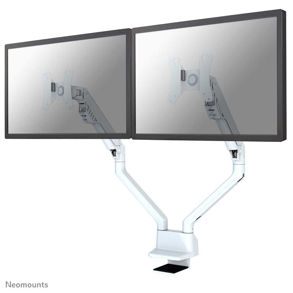 Neomounts Tisch-Monitorarm dual neigbar, schwenkbar, drehbar (VESA 100x100) FPMA-D750DWHITE2