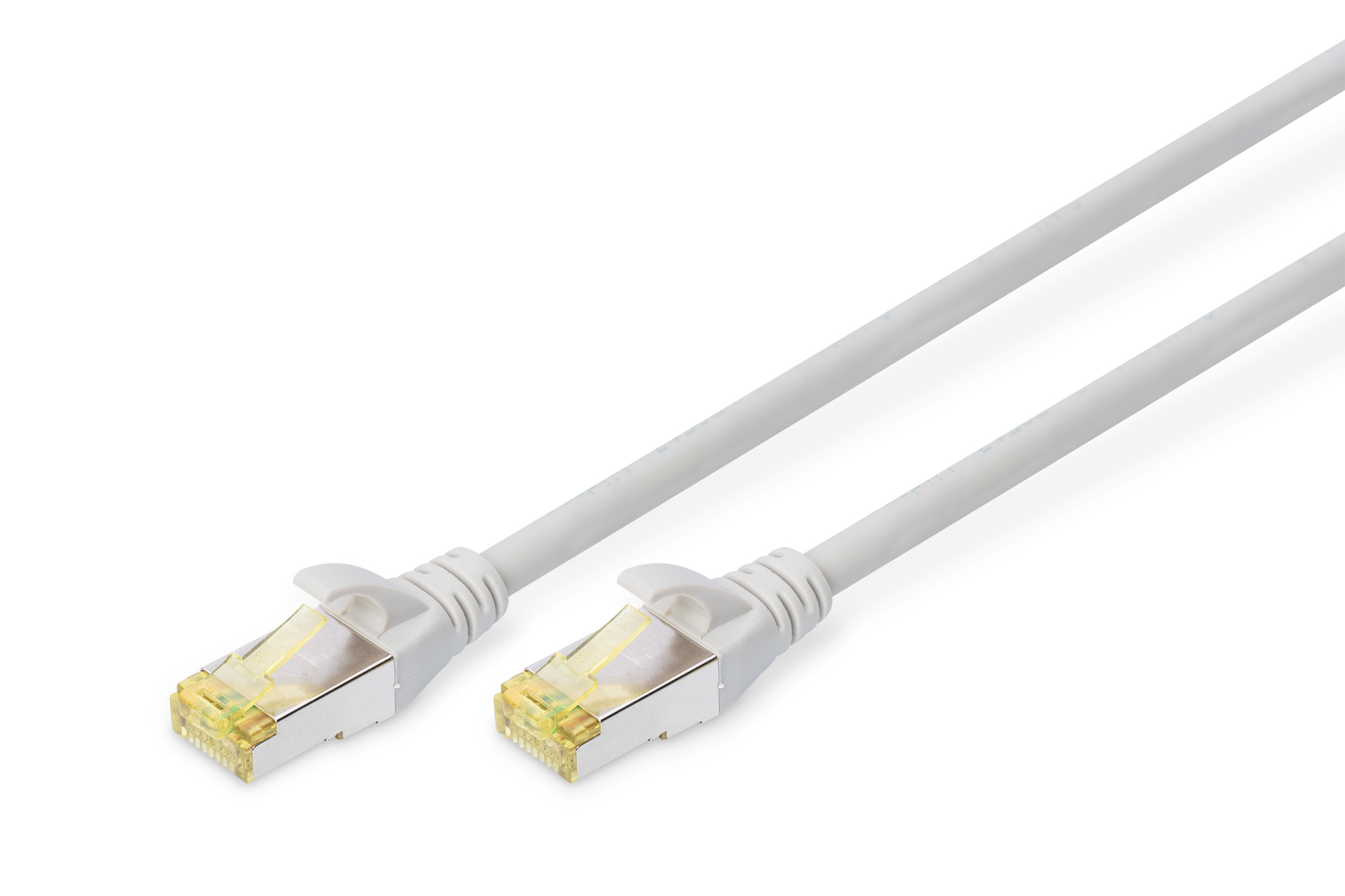 DIGITUS DK-1644-A-010 Patchkabel CAT 6A S-FTP, Länge 1 m, Farbe Grau