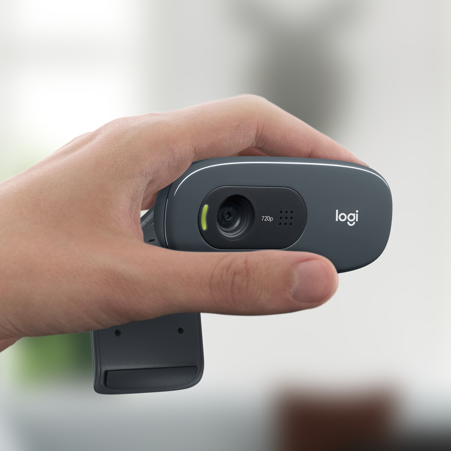 Logitech Kamera C270 HD Webcam, schwarz
