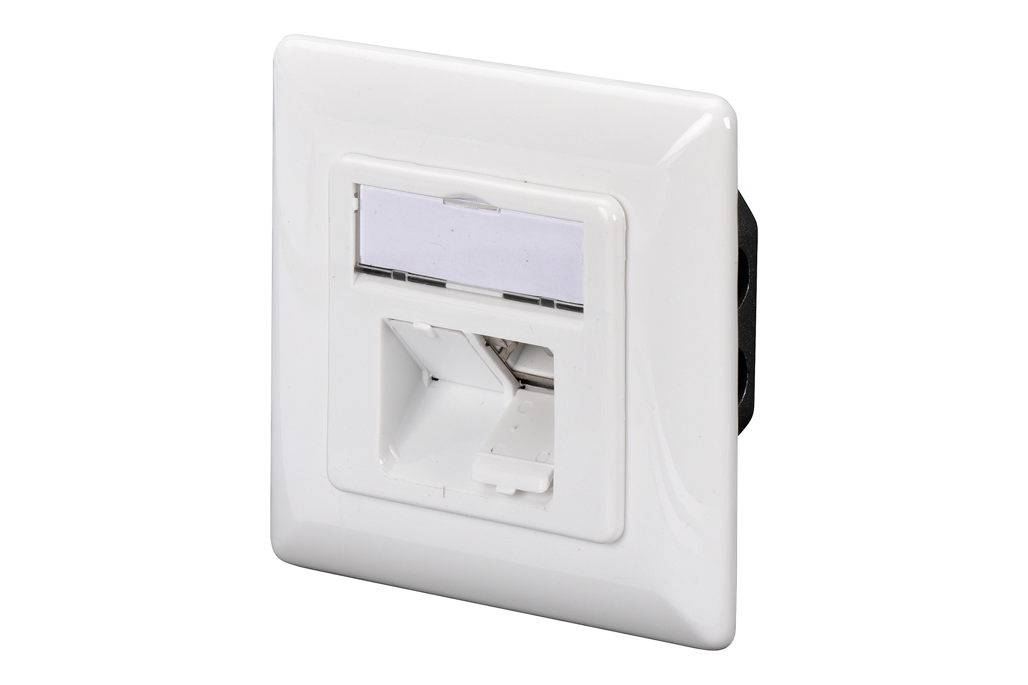 DIGITUS DN-9008-1 CAT 6A Klasse EA Netzwerkdose, designkompatibel, geschirmt, Unterputz