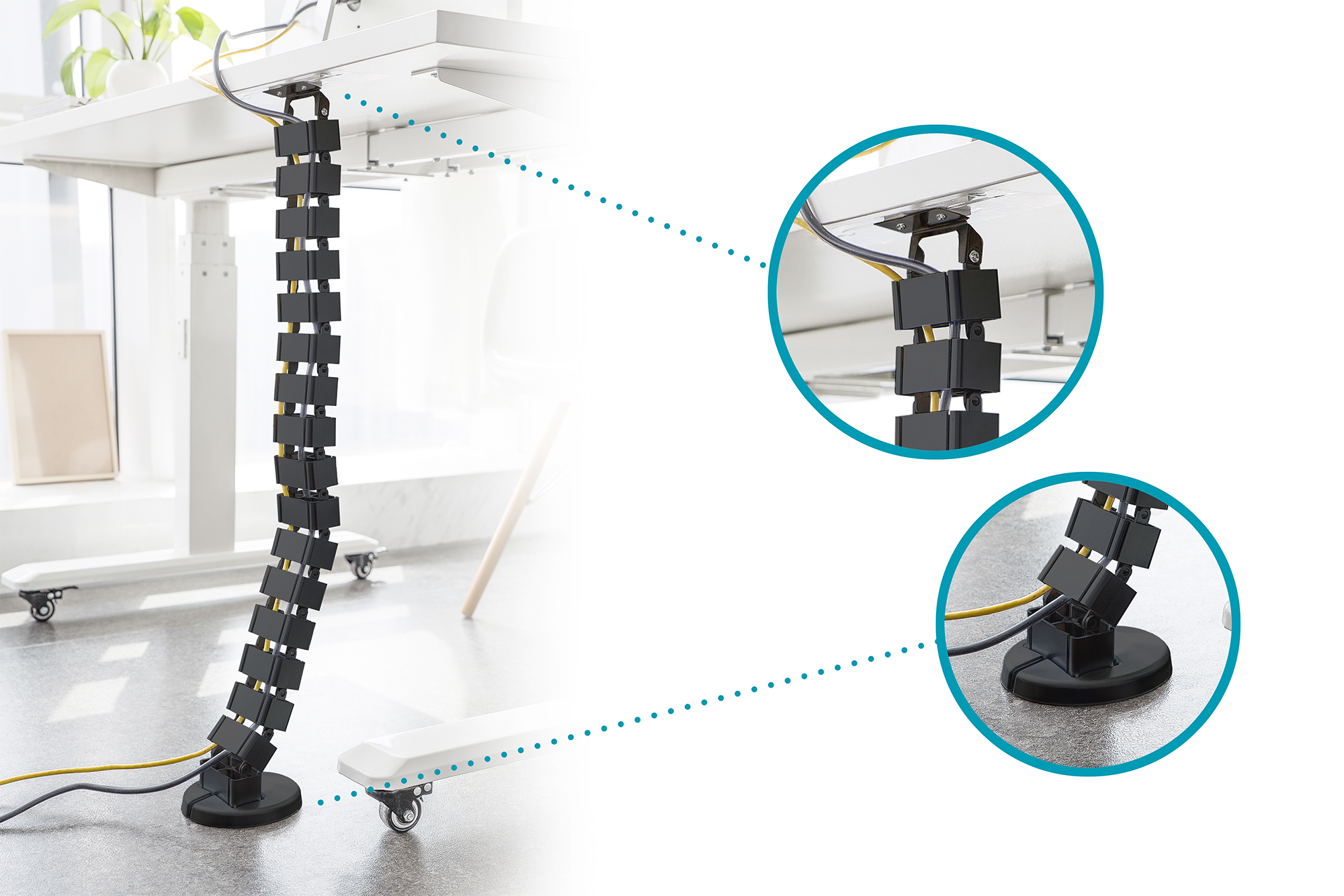 DIGITUS DA-90505 Flexible Kabelführung mit anpassbarer Länge