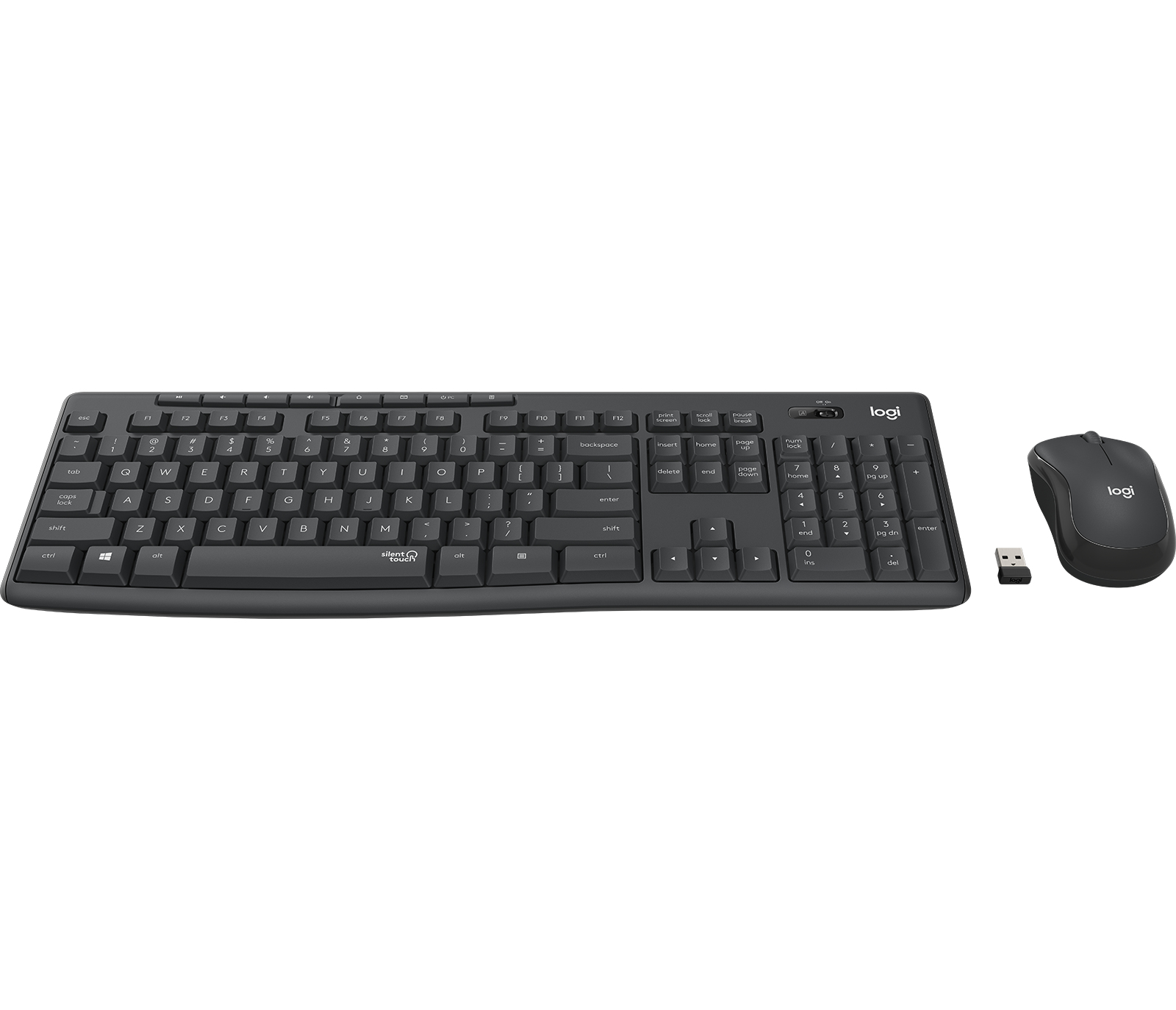 Logitech Tastatur-Maus-Set MK295, schwarz