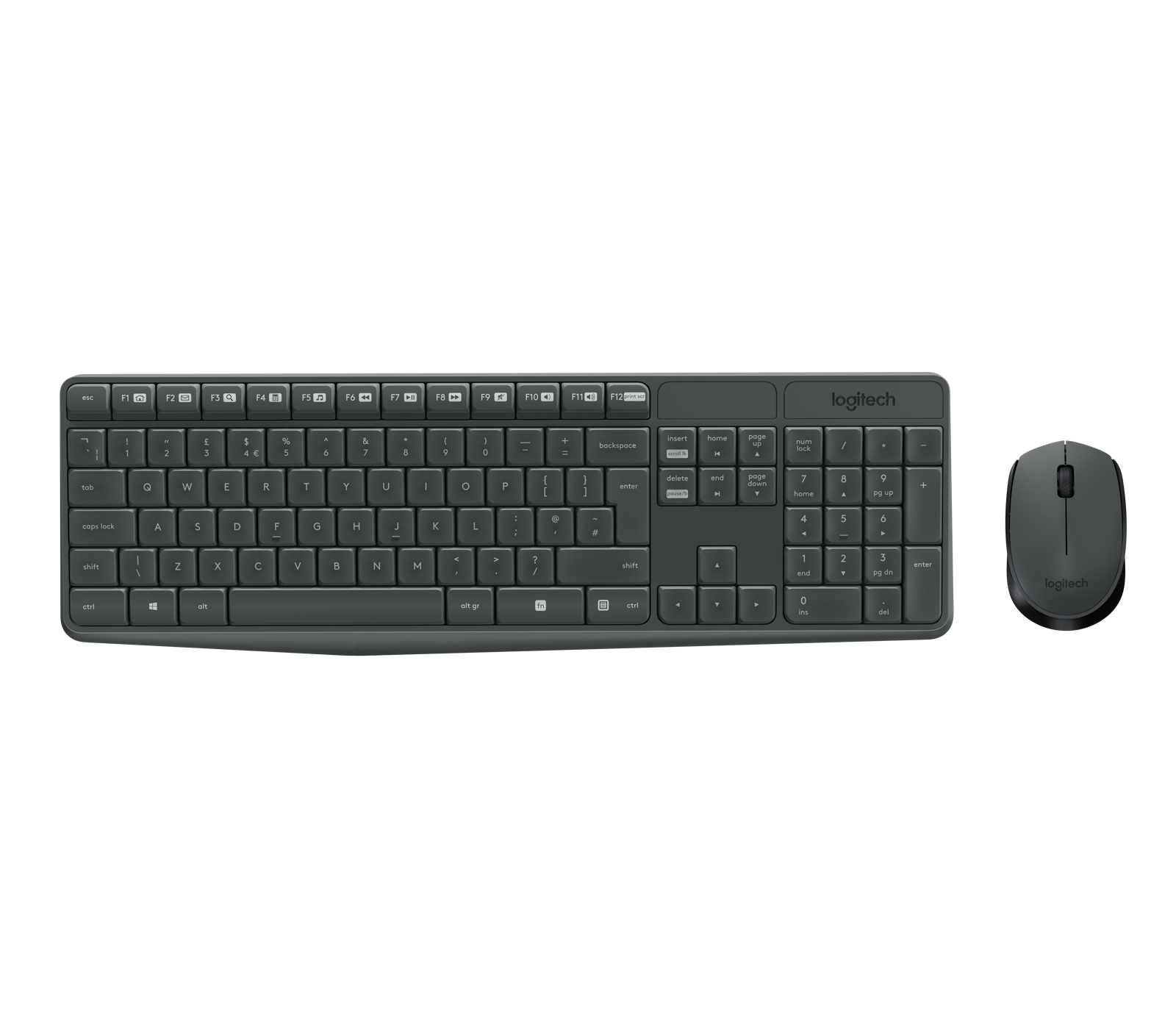 Logitech Tastatur-Maus-Set MK235, schwarz