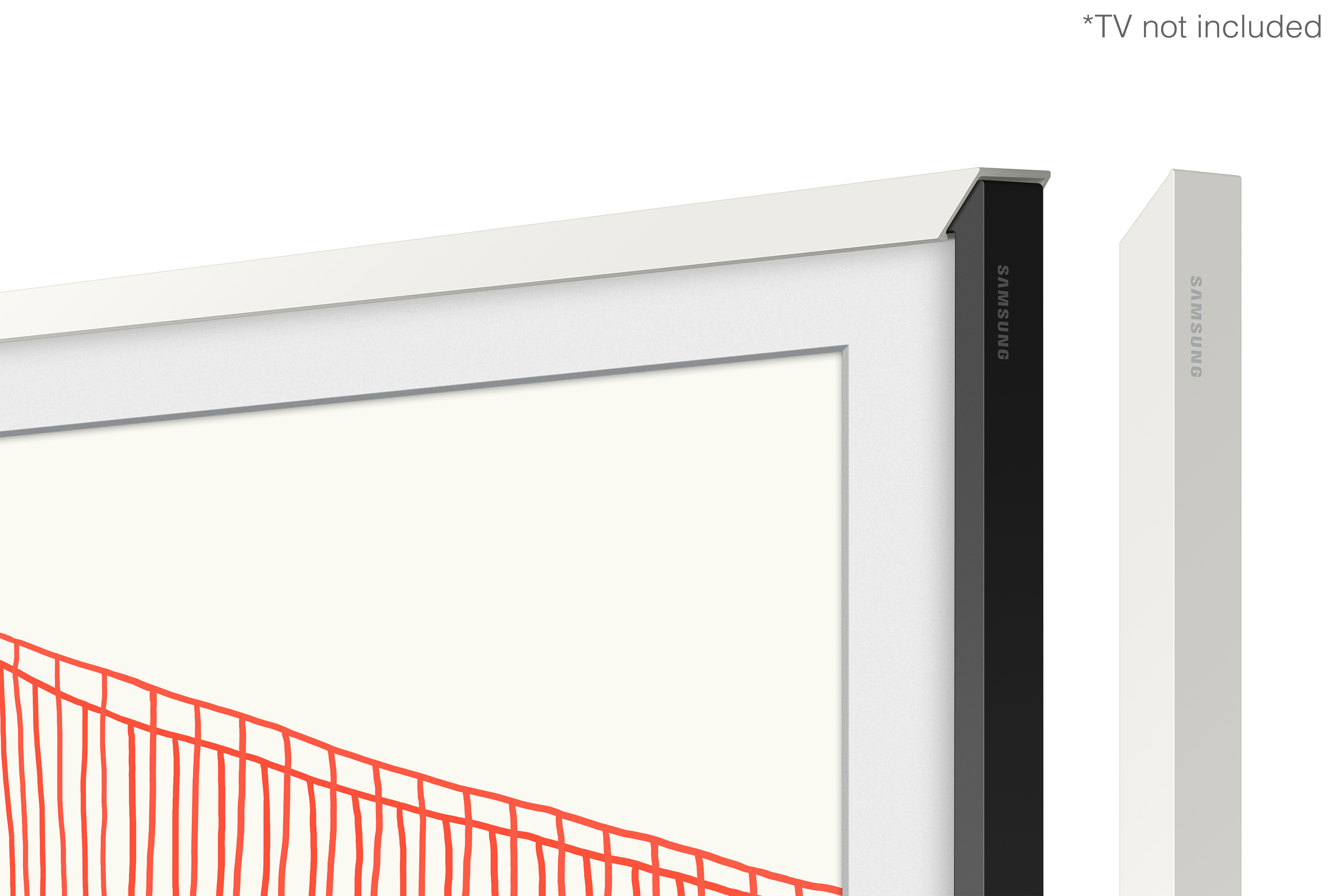Samsung TV Z Wechselrahmen weiß für 55" Frame TV