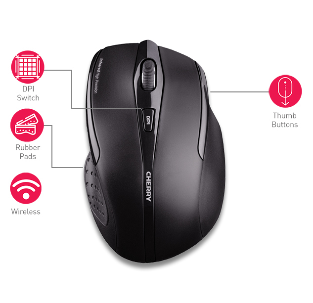 Cherry Maus MW 3000 (JW-T0100) schwarz