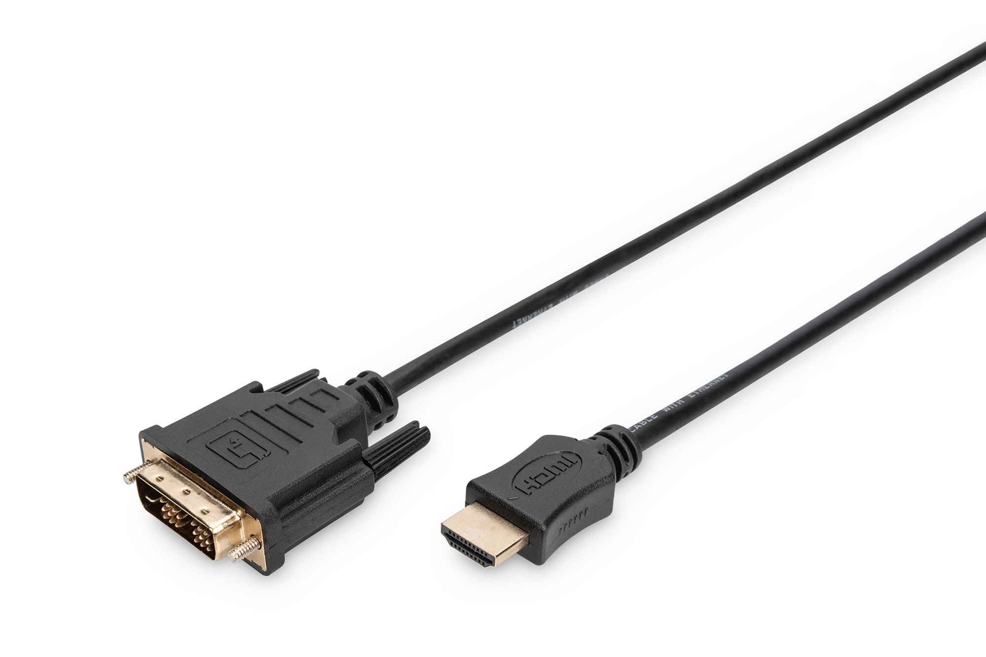 DIGITUS AK-330300-020-S HDMI Adapterkabel, Typ A-DVI(18+1) St/St,  2.0m