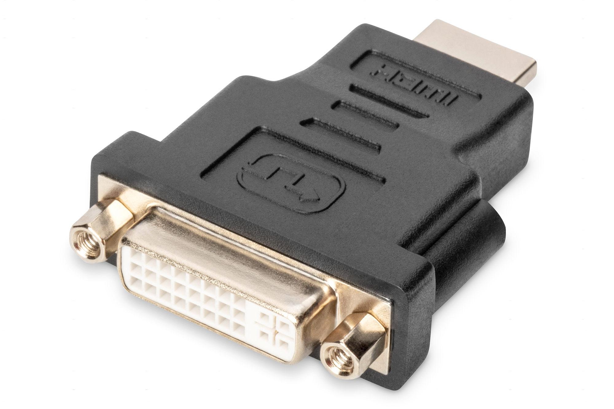 DIGITUS AK-330505-000-S HDMI Adapter, Typ A - DVI-I(24+5) St/Bu, Full HD, sw