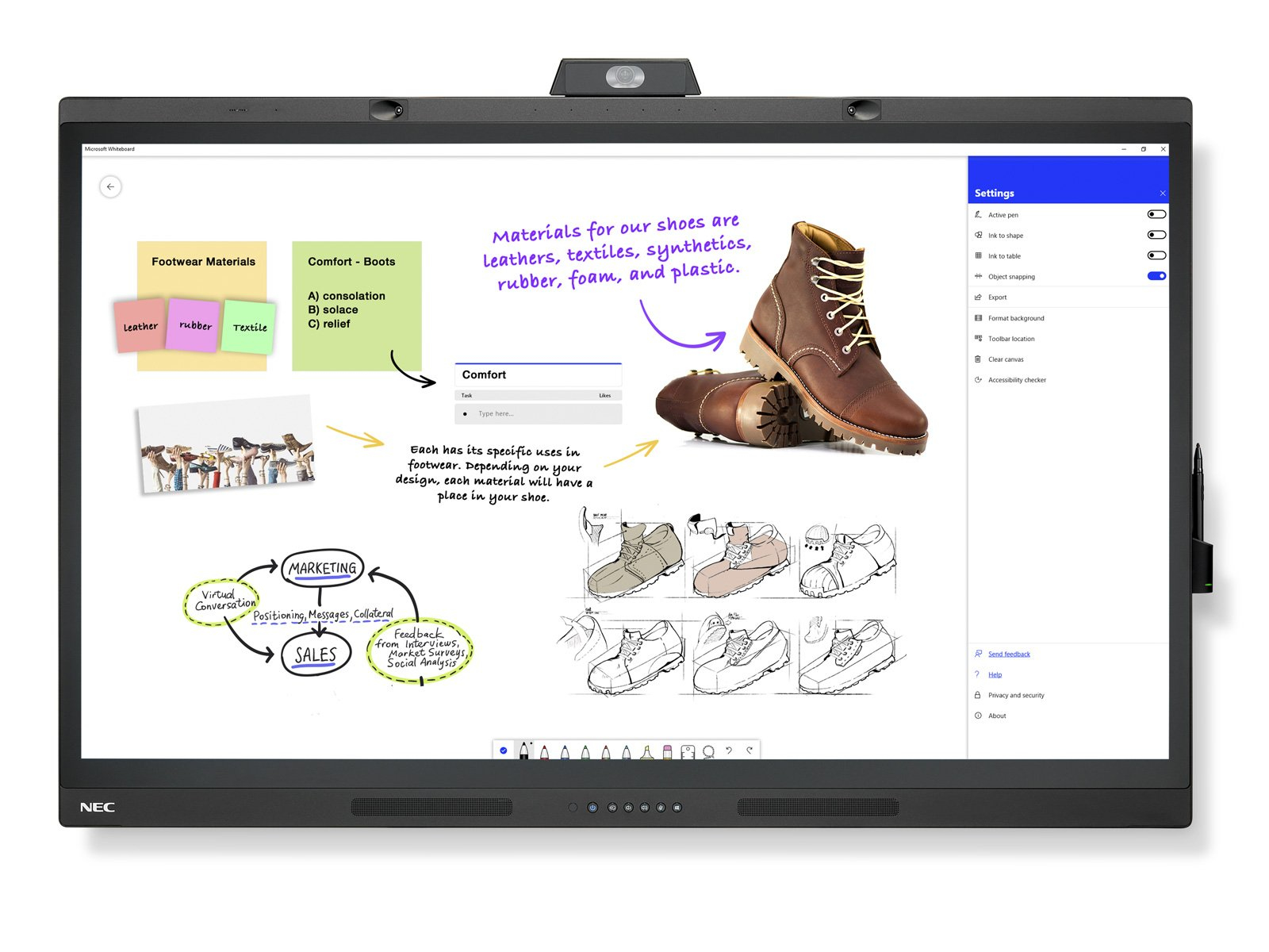 NEC Large Format Display WD551 A-Ware mit Kartonageschäden